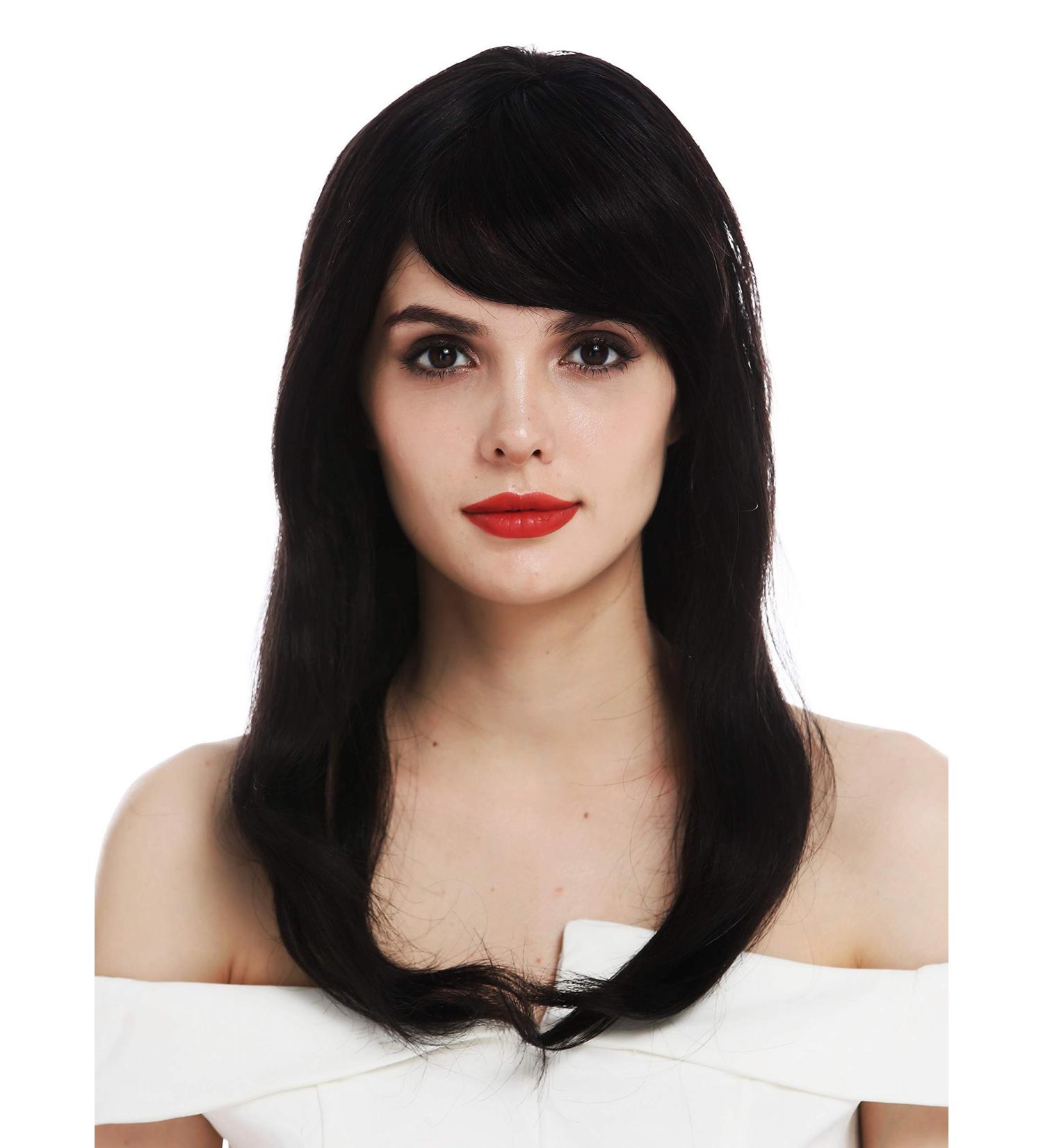 WIG ME UP DW-2198-HH-MF-1B | Human Hair Black Lace Front Long Straight Ladies Wig - International Shipping Available - Buy Online on SooperMarket.com