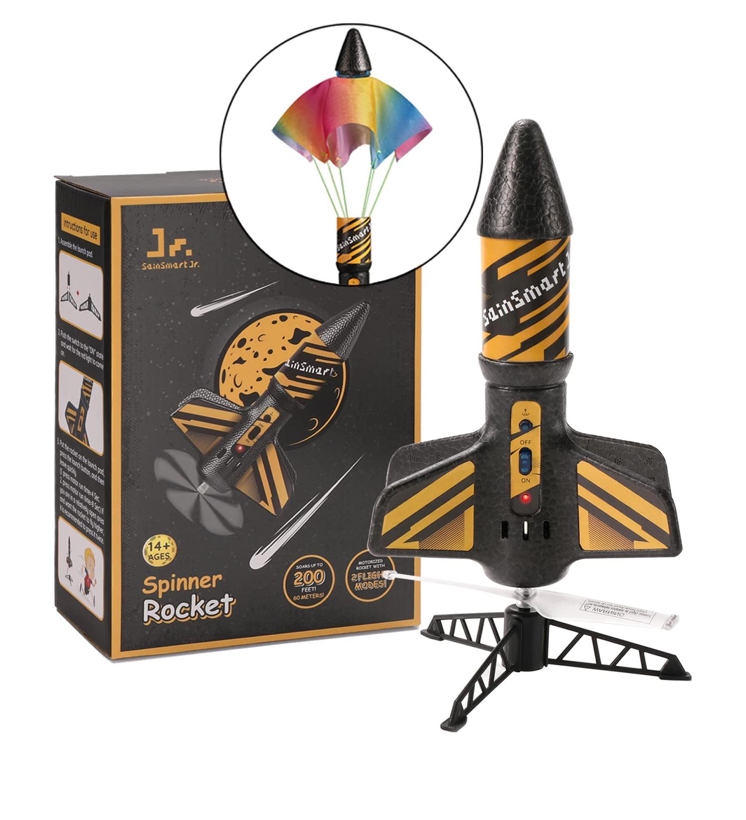 SainSmart Jr. Rakete Motorized Rocket Toy - Outdoor Fun for Kids 8-12 | Launch Up to 61 Meters - Buy Online on SooperMarket.com