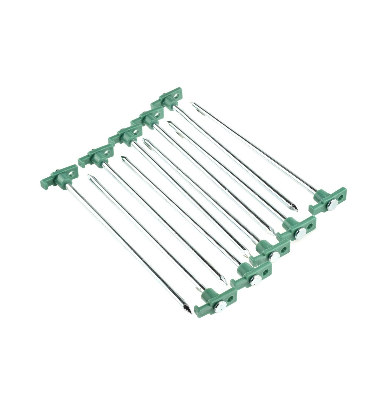 SE Heavy-Duty Metal Tent Pegs Stake Set (10-Pack) - 9NRC10 | Secure Camping Accessories - Buy Online on SooperMarket.com