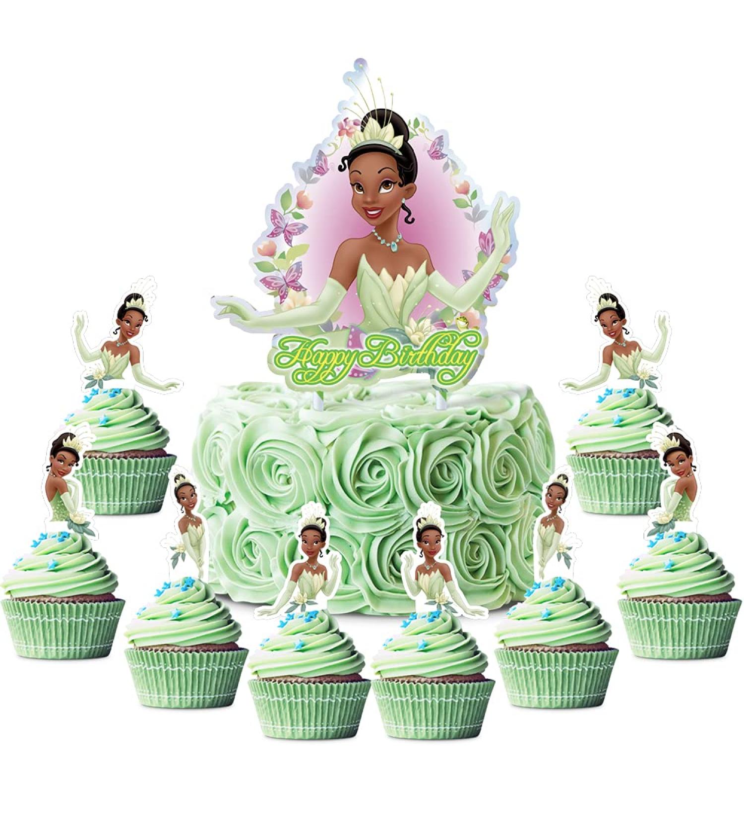 Princess Tiana Cupcake Toppers - Girl Party Supplies and Favors - Buy Online on SooperMarket.com