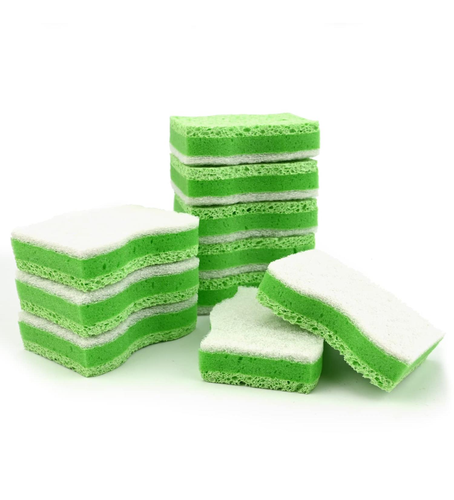 10 Natural Kitchen Sponges - Eco-Friendly Coconut & Cellulose Sponges for Sustainable Living - Buy Online on SooperMarket.com