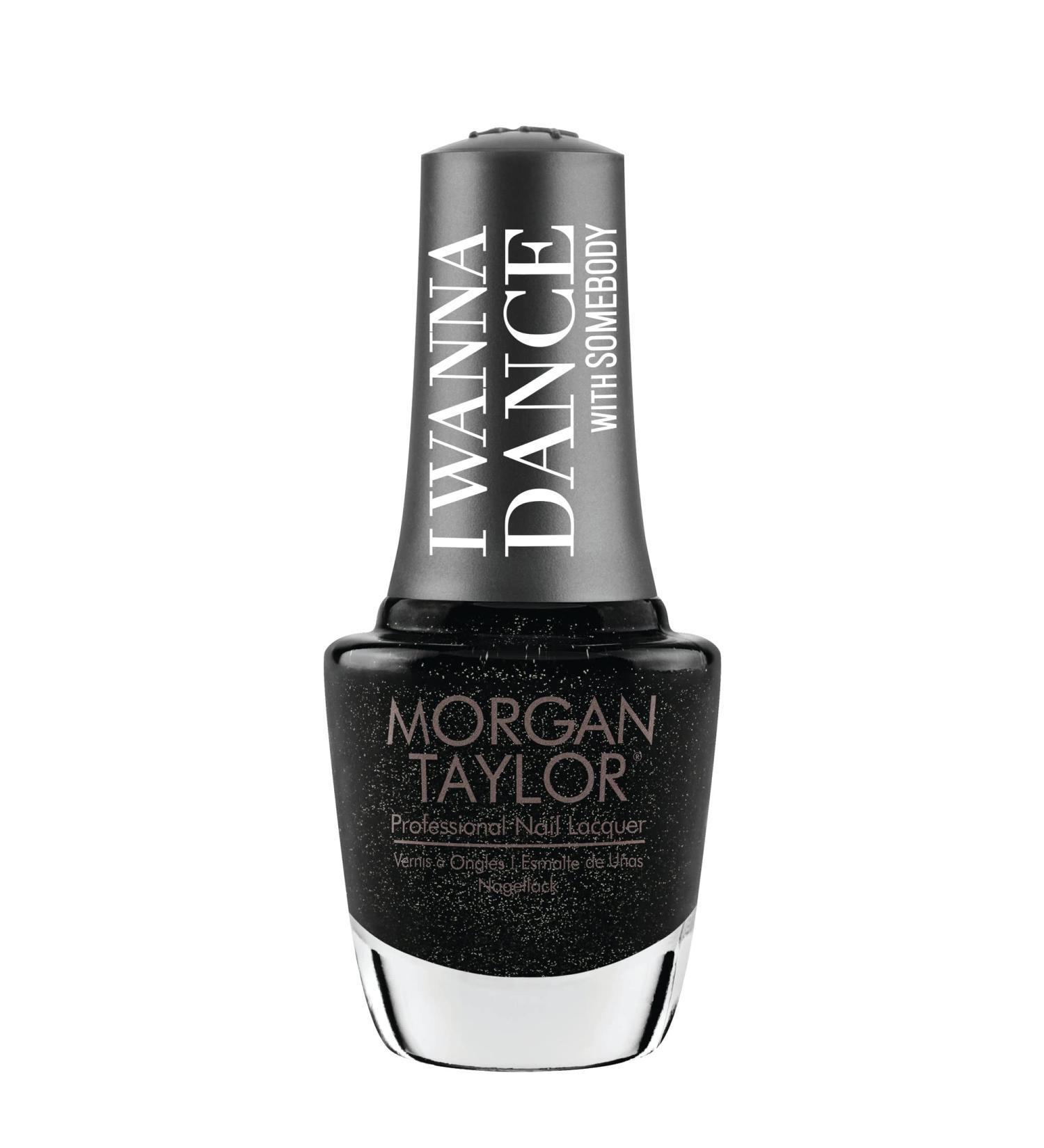 Morgan Taylor Nail Lacquer I Wanna Dance With Somebody Collection (Record Breaker) Black Nail Polish Finger Nail Polish Long Lasting Nail Polish Black Nail Lacquer Winter Nail Polishes .5 ounce