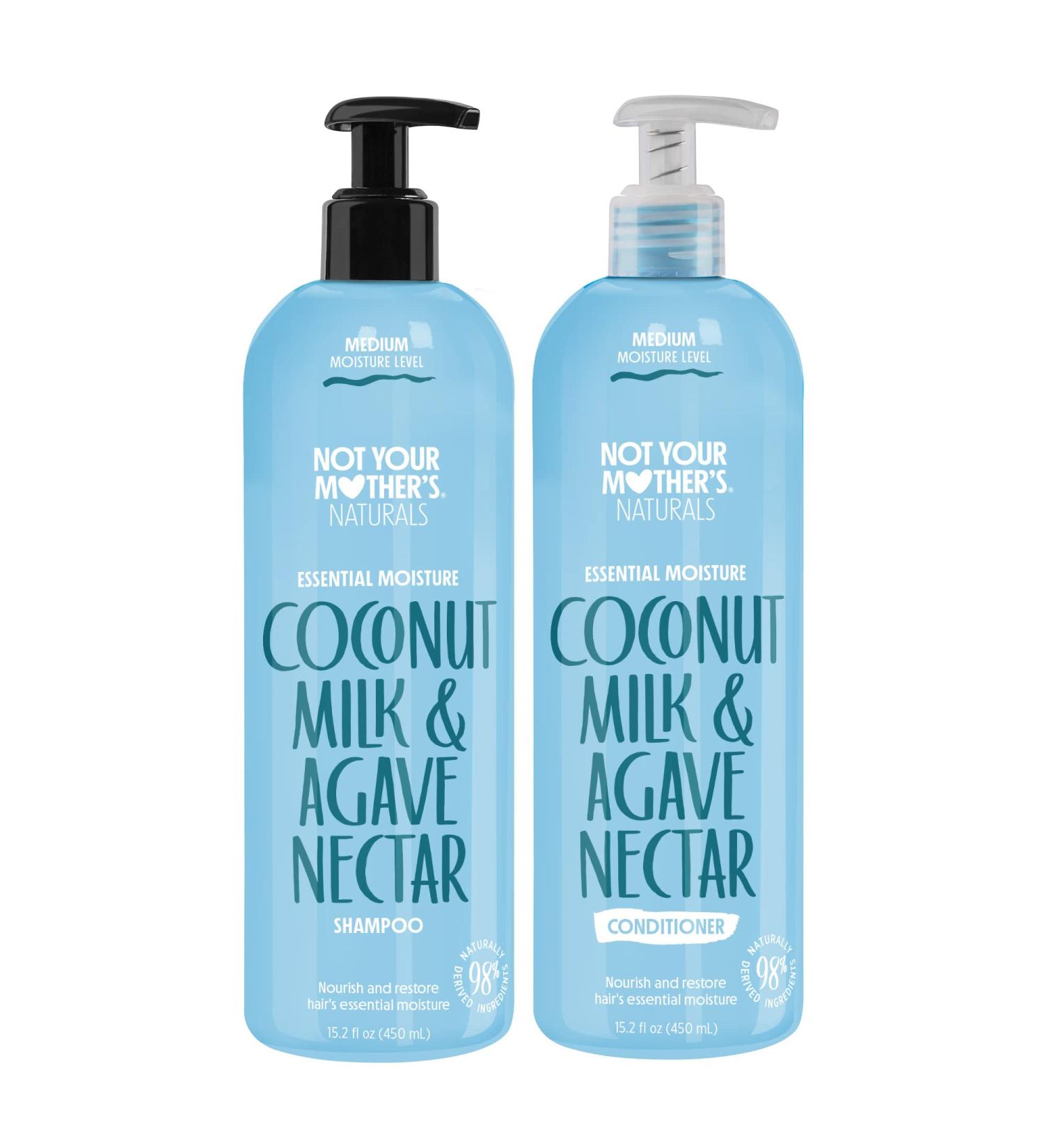 Not Your Mother's Naturals Frizz Control Shampoo & Conditioner Set - Sulfate-Free Coconut Milk & Agave - 15.2 fl oz - International Shipping Available - Buy Online on SooperMarket.com