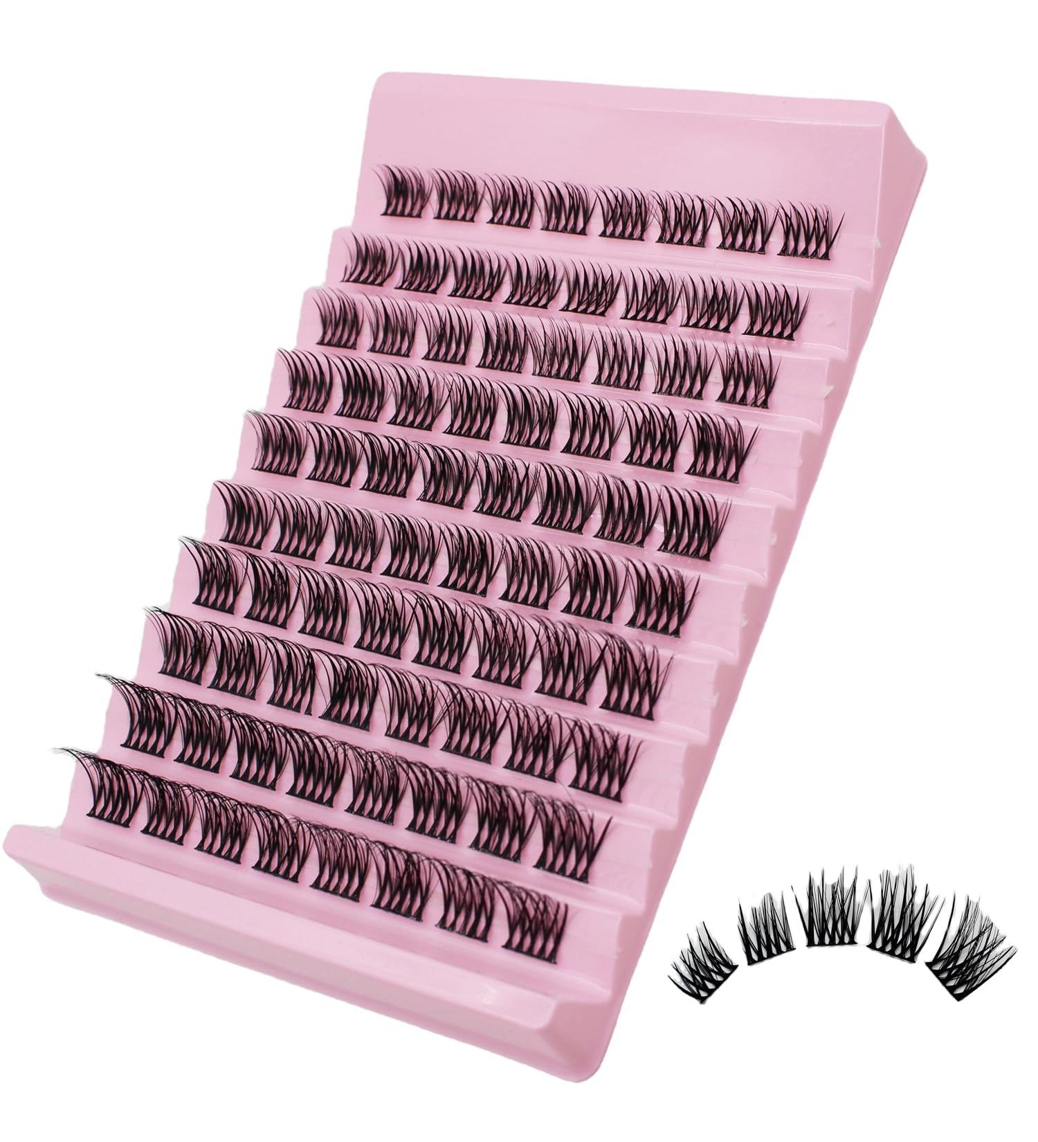 Selawasty 80pcs D Curl Mega Volume Eyelash Extension Clusters - DIY Wispy Lashes Cluster Kit (S4-D-8-16MIX) - Buy Online on SooperMarket.com