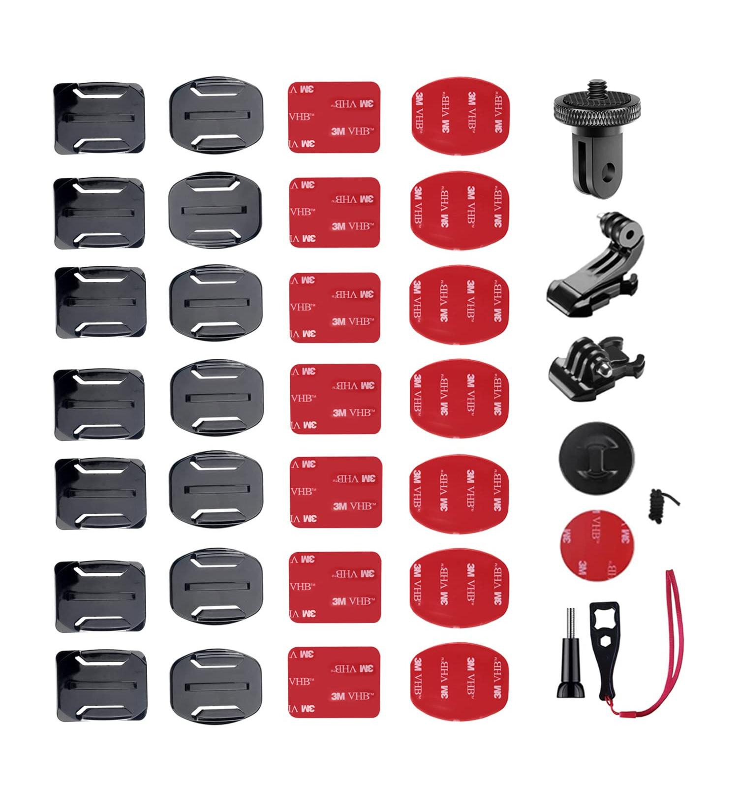 YHSPORT GoPro Adhesive Mounts - 36PCs 3M Glue Pads for Flat & Curved Surfaces Perfect for GoPro & Action Cameras - Buy Online on SooperMarket.com
