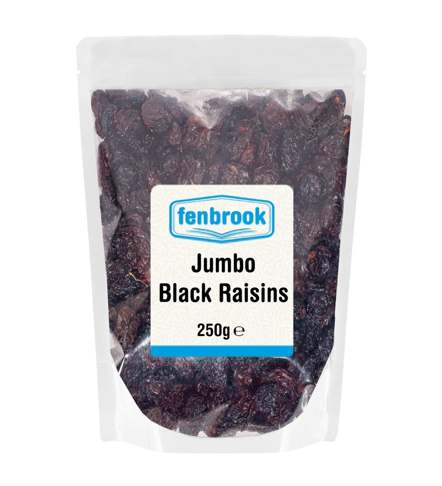 Jumbo Black Raisins 250g by Fenbrook