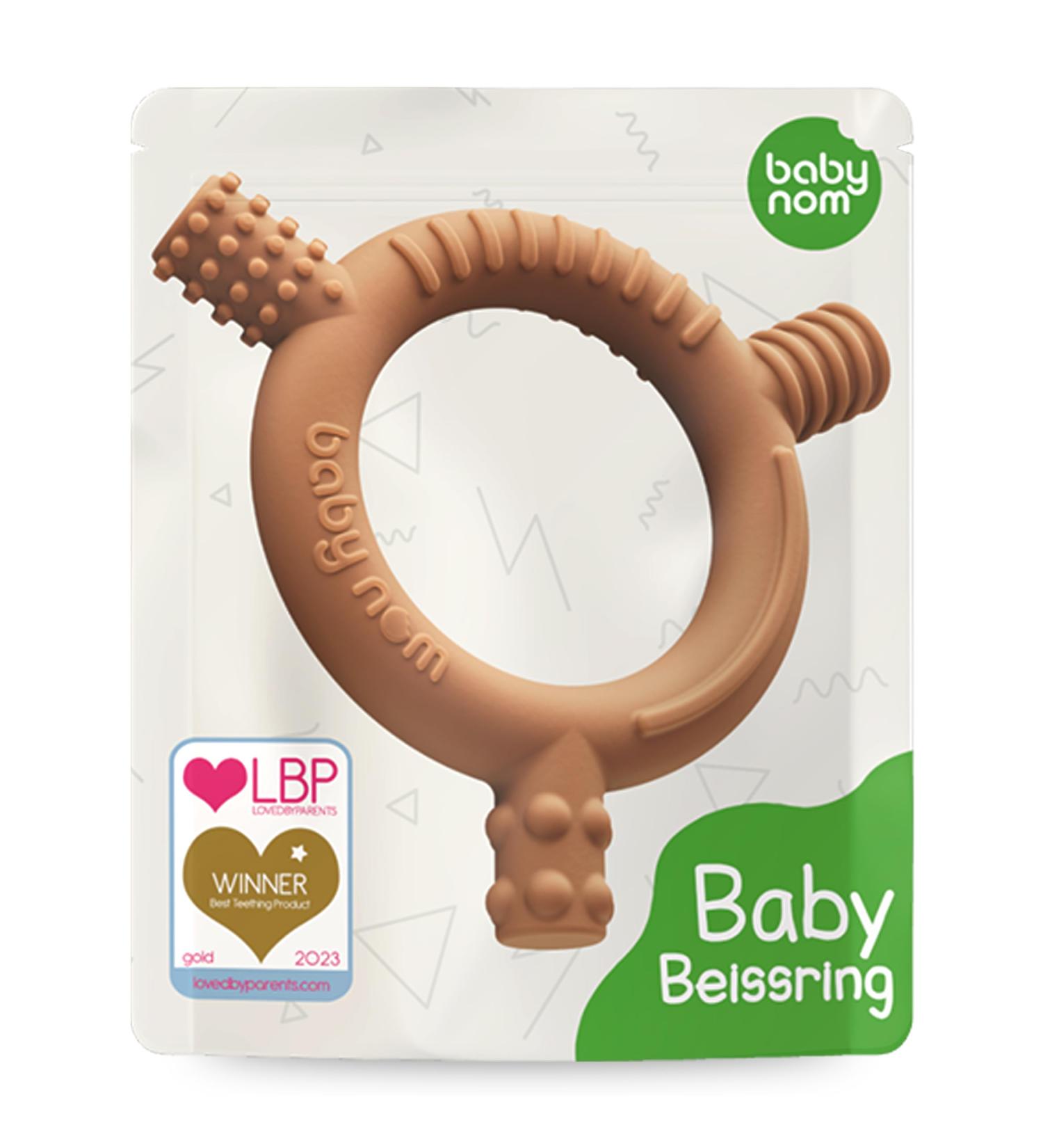 Buy Baby Nom Bite Ring - BPA-Free Cooling Dental Aid & Gripping Toys for Teething Babies - Buy Online on SooperMarket.com