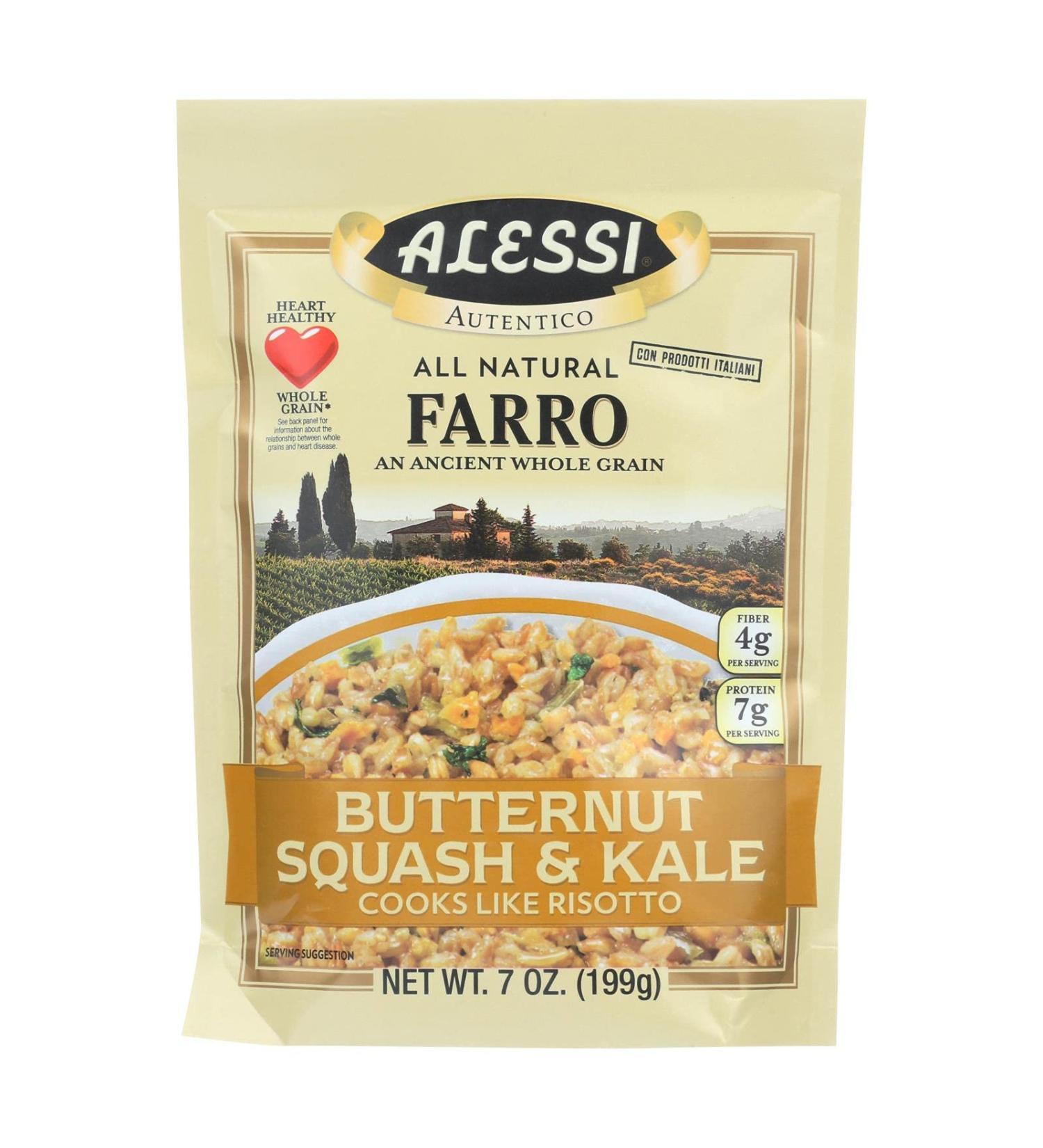 Alessi Butternut Squash and Kale Farro - 7 oz (Pack of 6) - Buy Online on SooperMarket.com