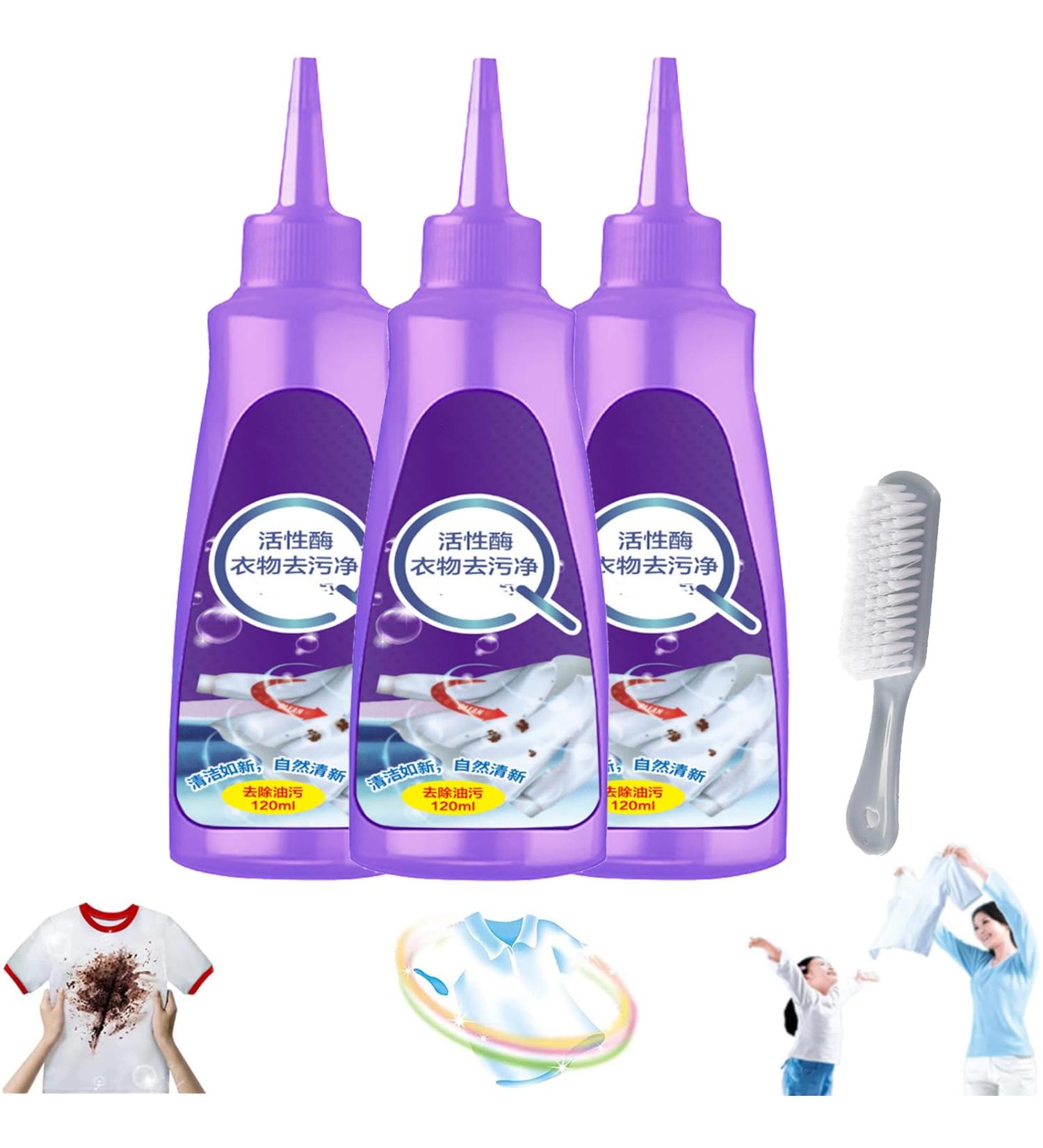 Qosneoun Urcstyle Stain Remover Urcstyle Laundry Stain Remover Homezo Laundry Stain Remover Active Enzyme Laundry Stain Remover Stain Remover for Clothes Quick Laundry Dry Cleaner (3 Pcs) - Buy Online on SooperMarket.com