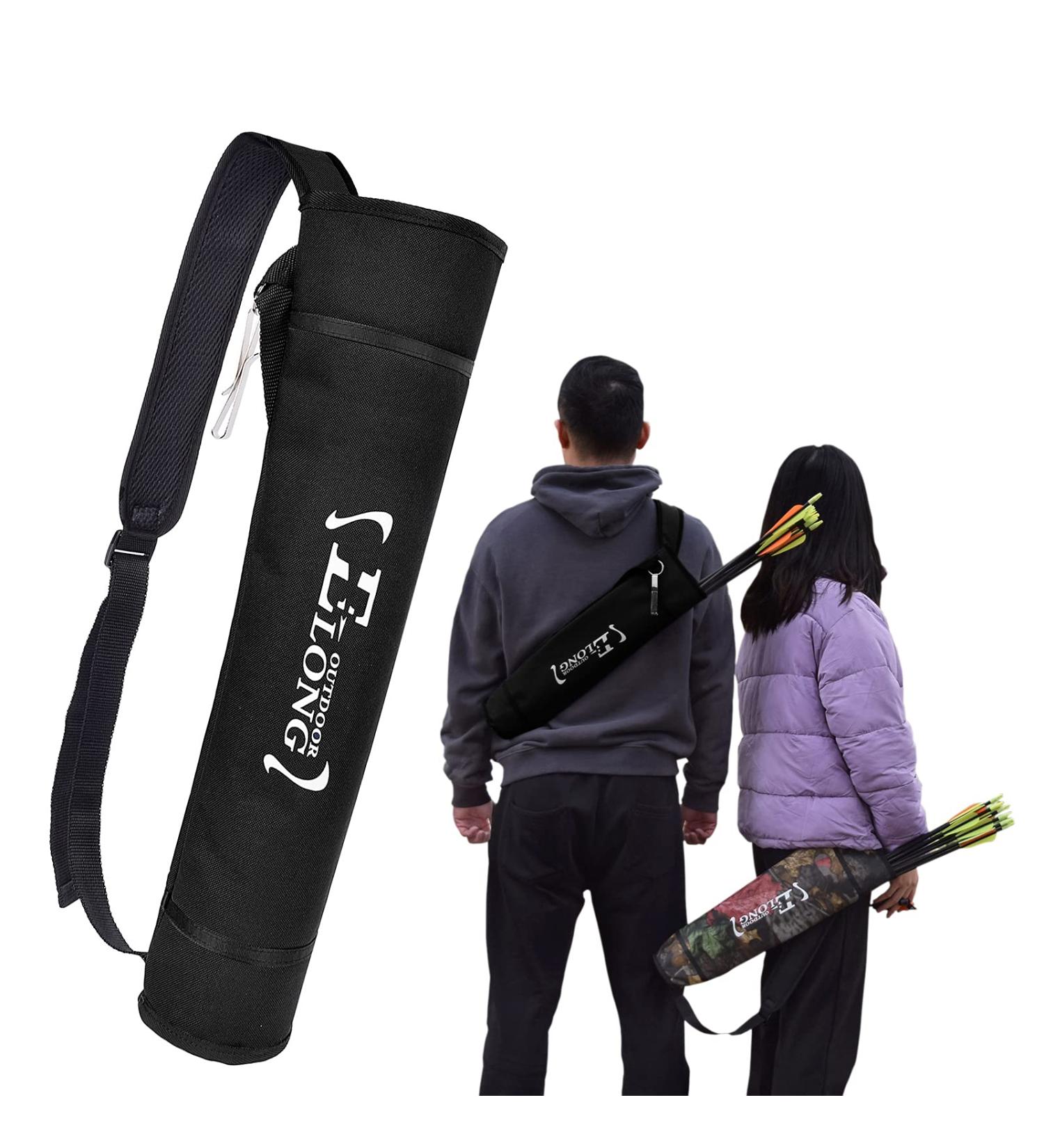 EOUS Youth Archery Arrow Holder Quiver - Hip & Back Waist Side Clip Arrows Bag in Black - Buy Online on SooperMarket.com