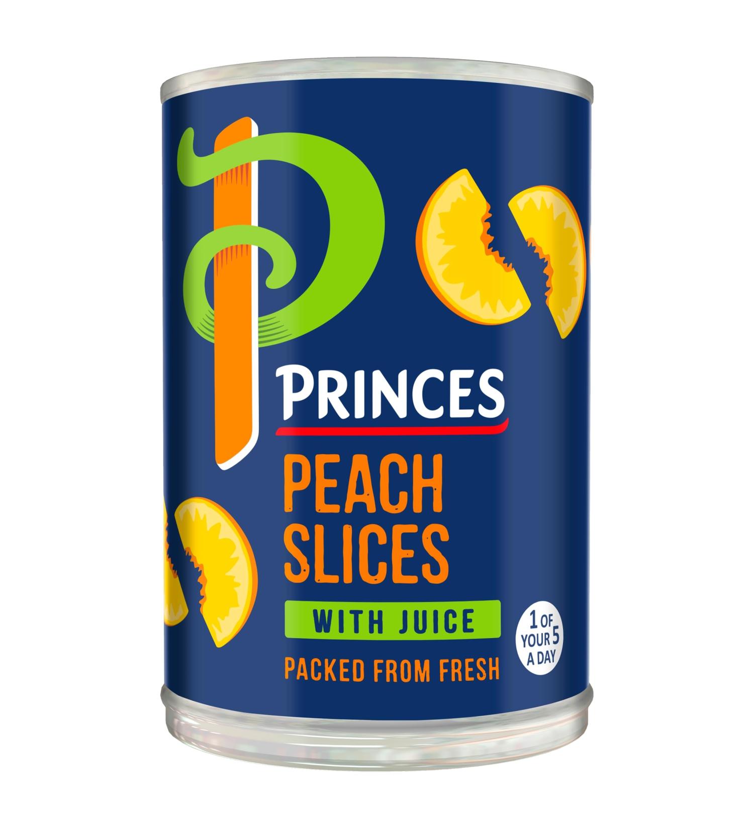 Princes Peach Slices with Juice 410g - Buy Online on SooperMarket.com