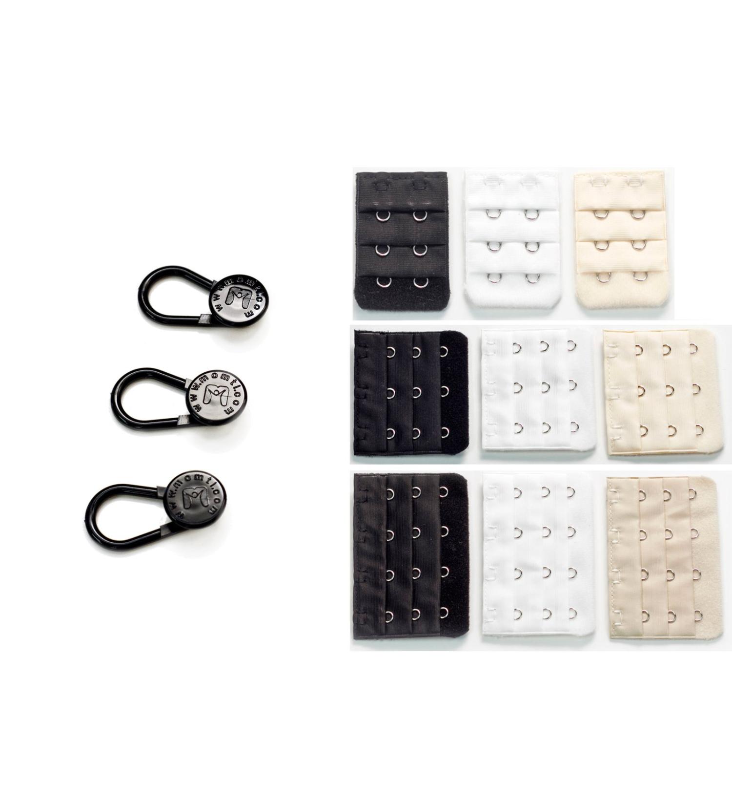 Button Pant & 2-Hook Bra Extender - Add Size to Your Clothing! (Variety 12-pack) - Buy Online on SooperMarket.com