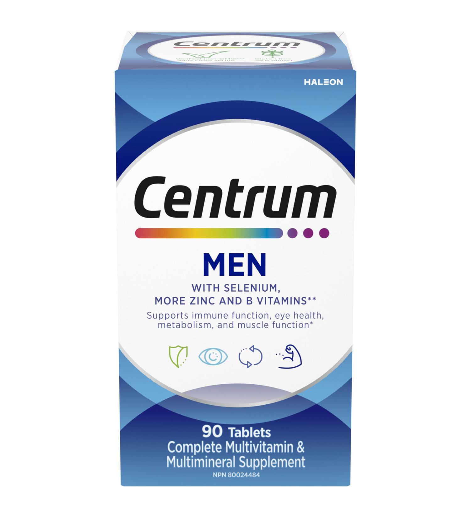 Centrum Men Multivitamins/Minerals Supplement 90 Tablets (Packaging May Vary) 90 count (Pack of 1) Supplement - Buy Online on SooperMarket.com