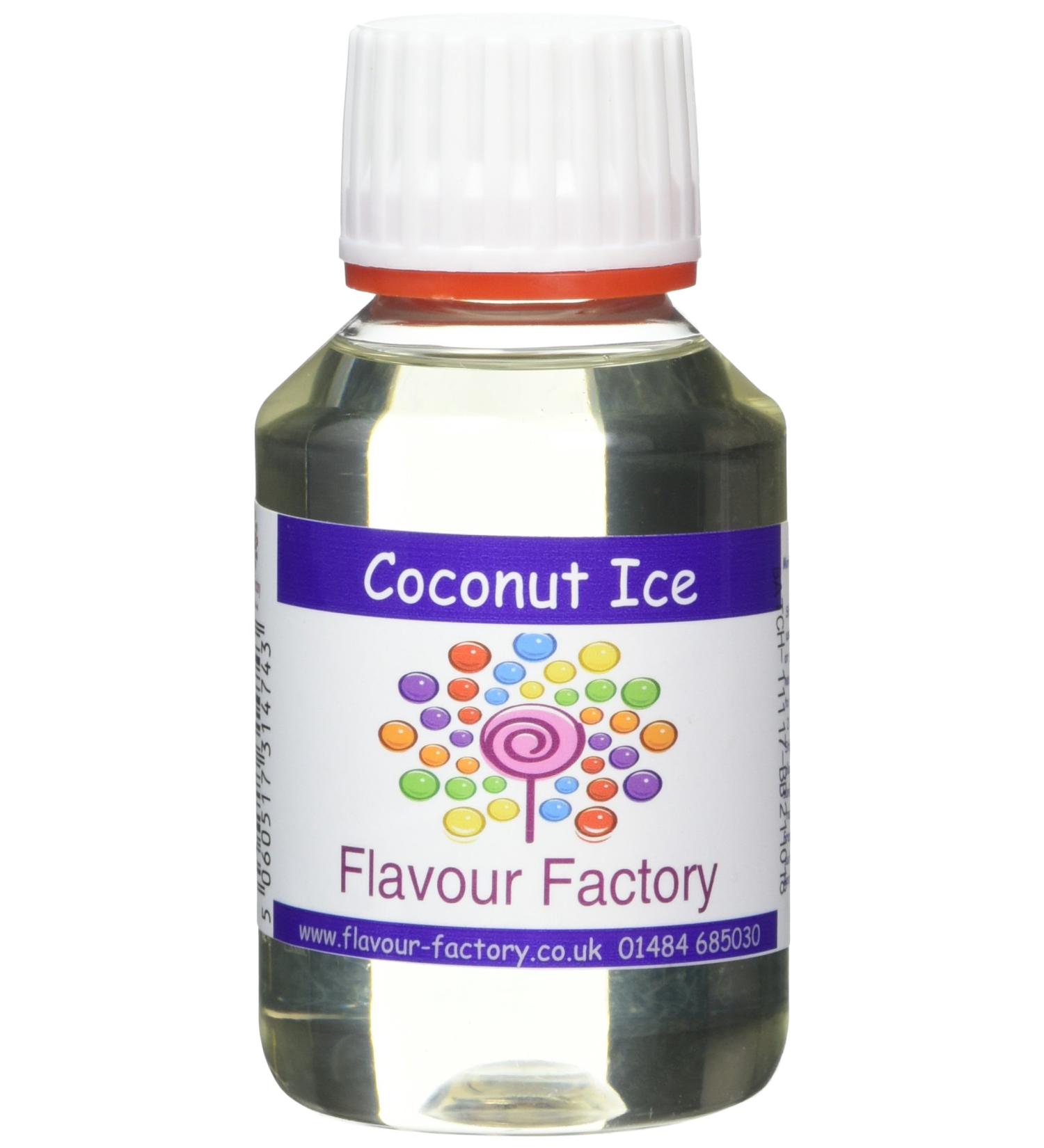 Flavour Factory Coconut Ice Intense Food Flavouring 100ml - Enhance the Taste of Your Creations - Buy Online on SooperMarket.com