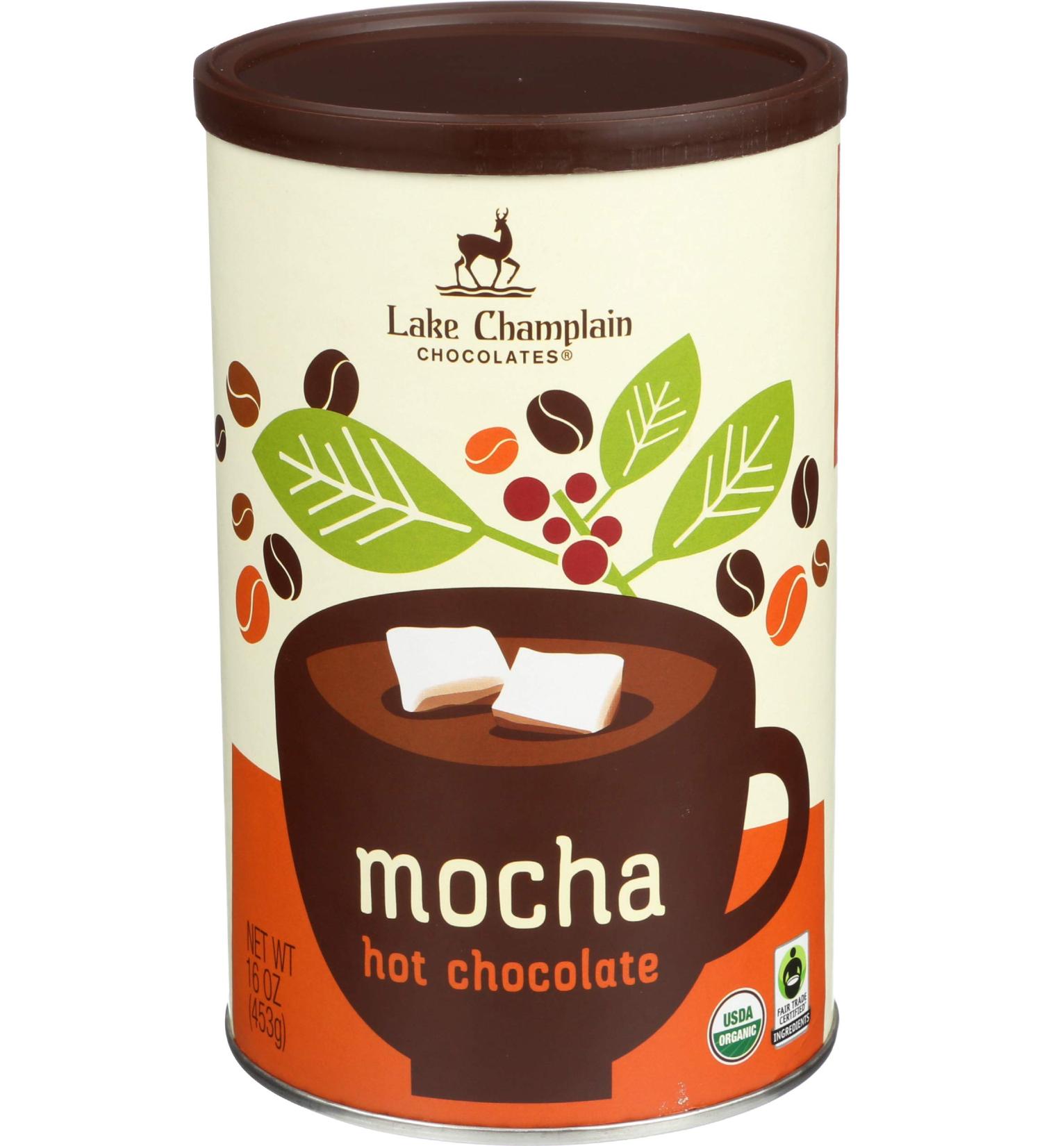 Lake Champlain Mocha Hot Chocolate Mix - 16 oz | Gourmet Chocolate Drink - Buy Online on SooperMarket.com