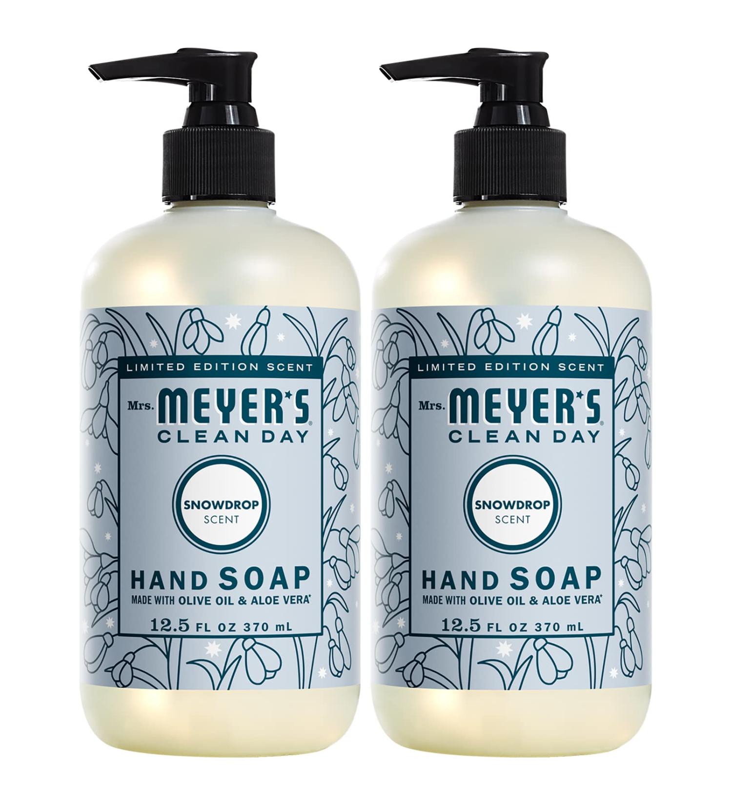 Mrs. Meyer's Snowdrop Liquid Hand Soap 12.5 OZ (Pack of 2) - Buy Online on SooperMarket.com