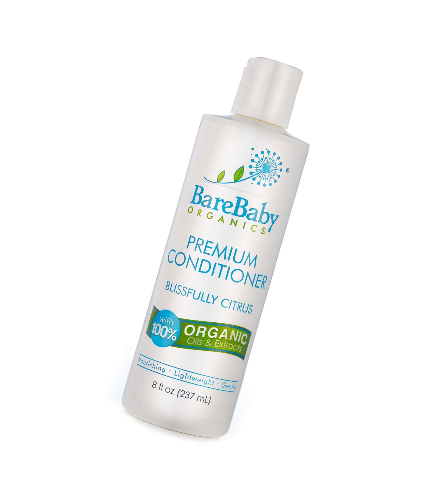 Organic Baby Conditioner with Aloe, Coconut Oil & Citrus Essential Oils - Gentle, Safe, and Eczema-Friendly - 8 oz - Buy Online on SooperMarket.com