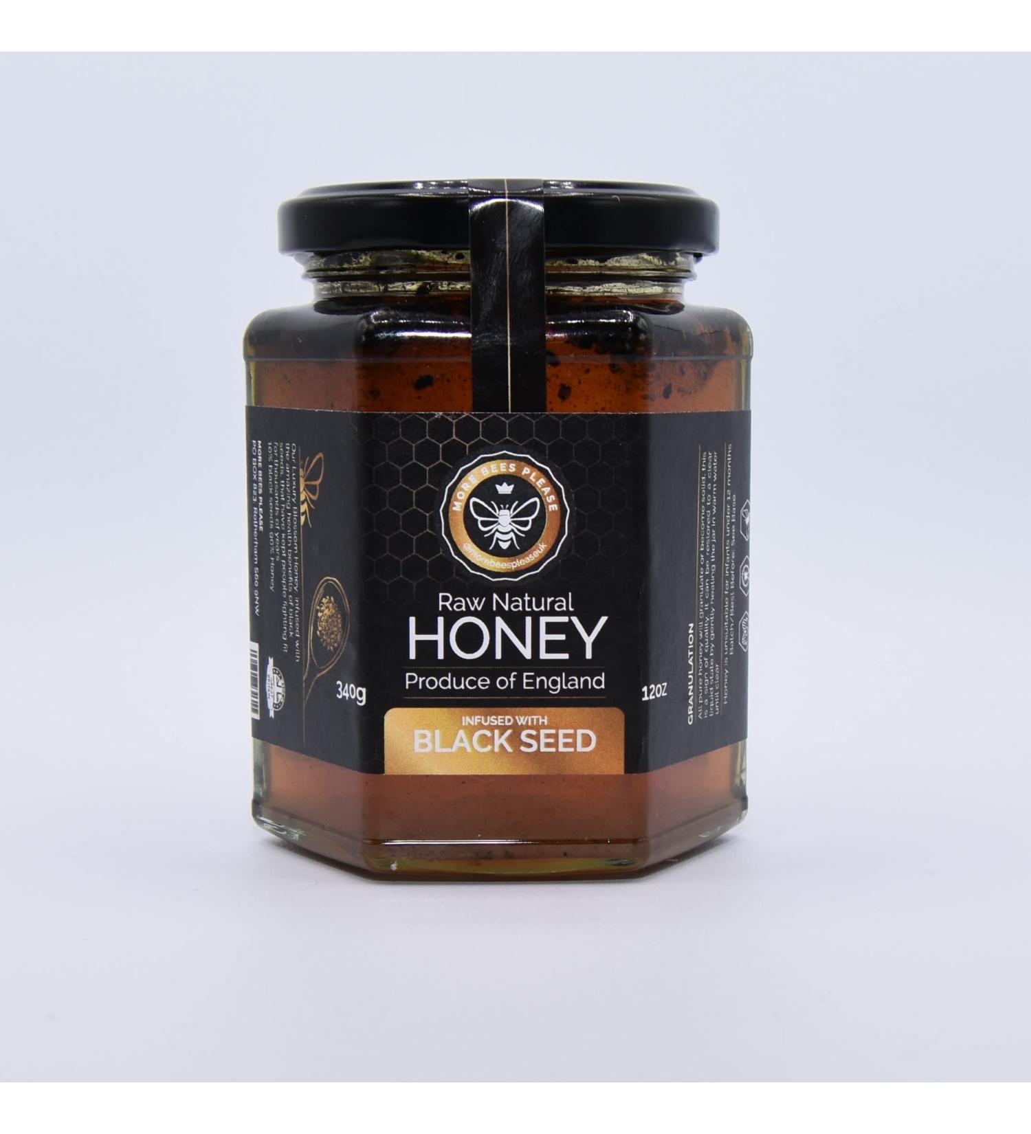 More Bees Please - Black Seed Infused Honey 12oz