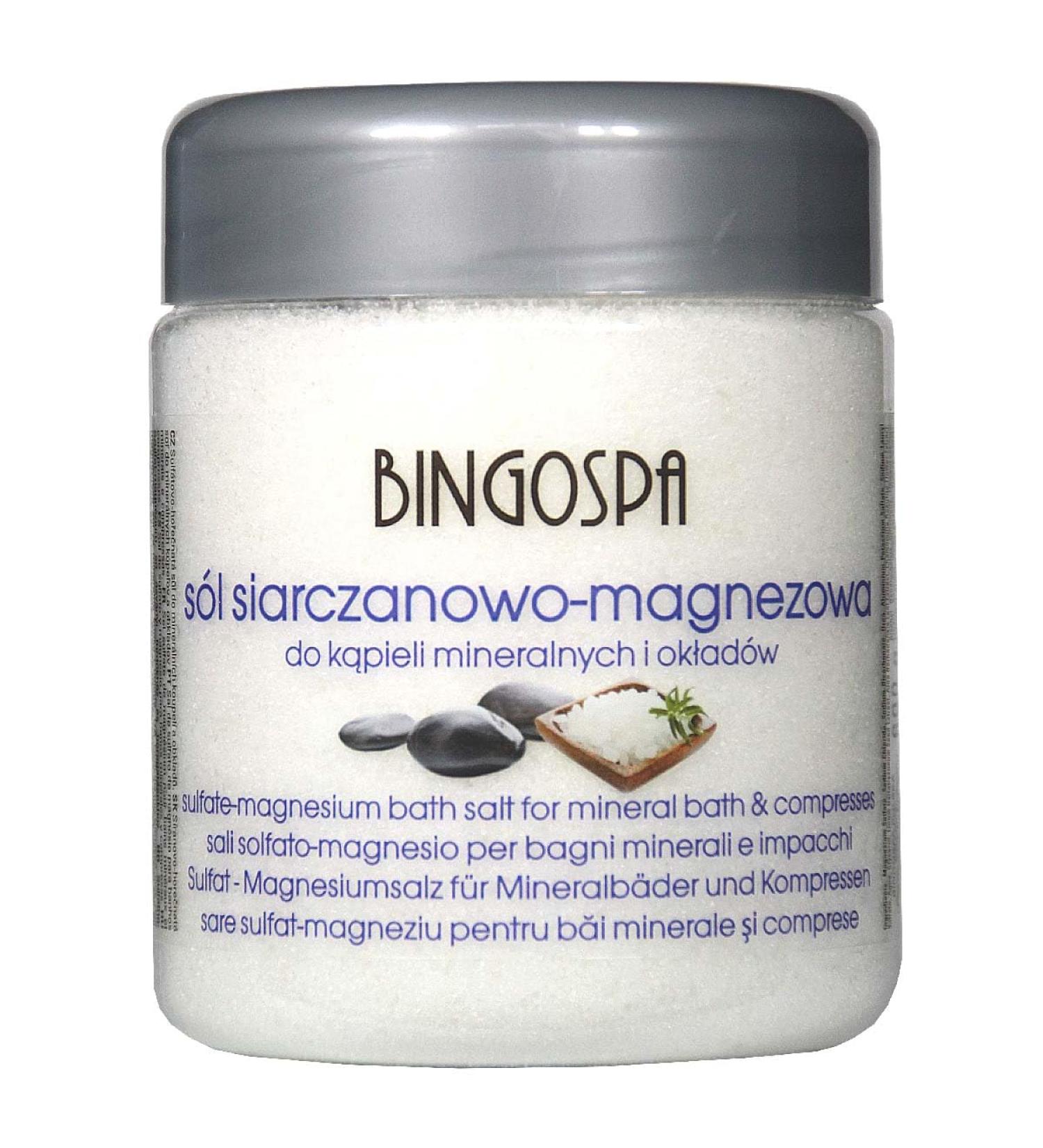 Sulphate Magnesium Salt for Mineral Baths & Compresses - 600g BINGOSPA | Premium Quality International Shipping - Buy Online on SooperMarket.com