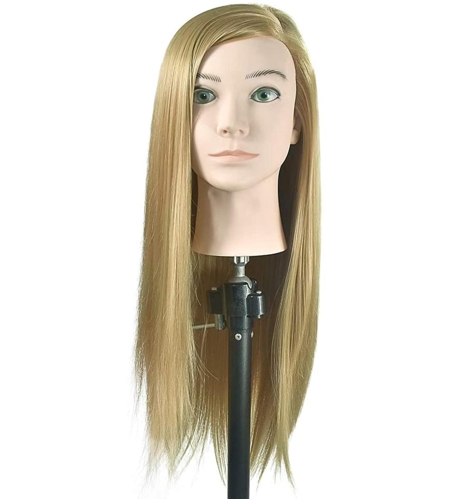 Tailor Puppet Training Head - Female Synthetic Hair Mannequin for Hairdresser & Cosmetology - Buy Online on SooperMarket.com