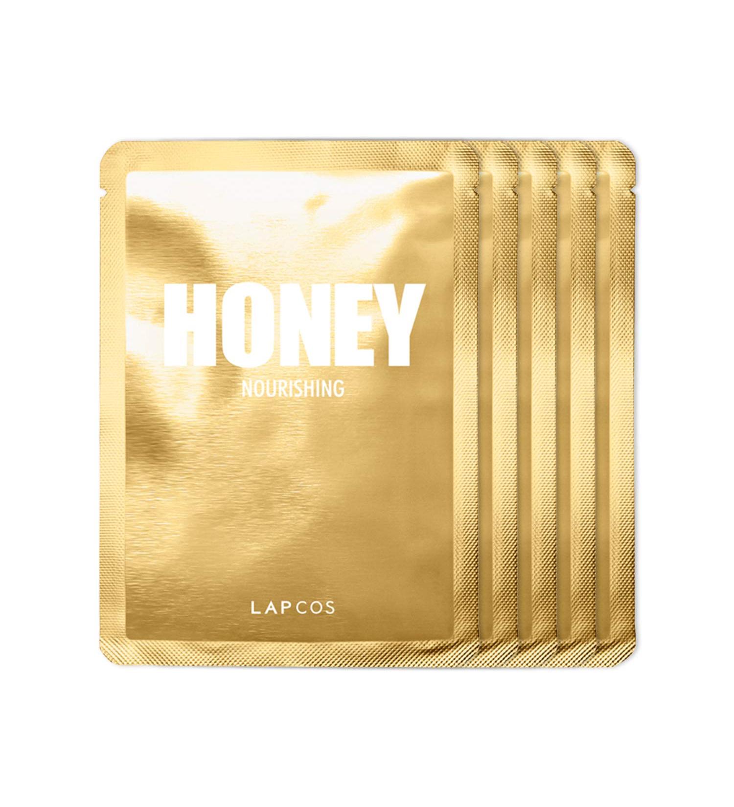 Lapcos Honey Nourishing Daily Skin Beauty Mask (5 Sheets) - 0.91 fl oz Each for Hydrated Skin - Buy Online on SooperMarket.com