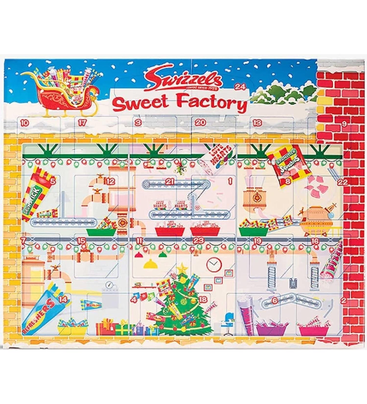 Swizzels Christmas Advent Calendar 220g with a Free Kids Christmas Stickers - Buy Online on SooperMarket.com