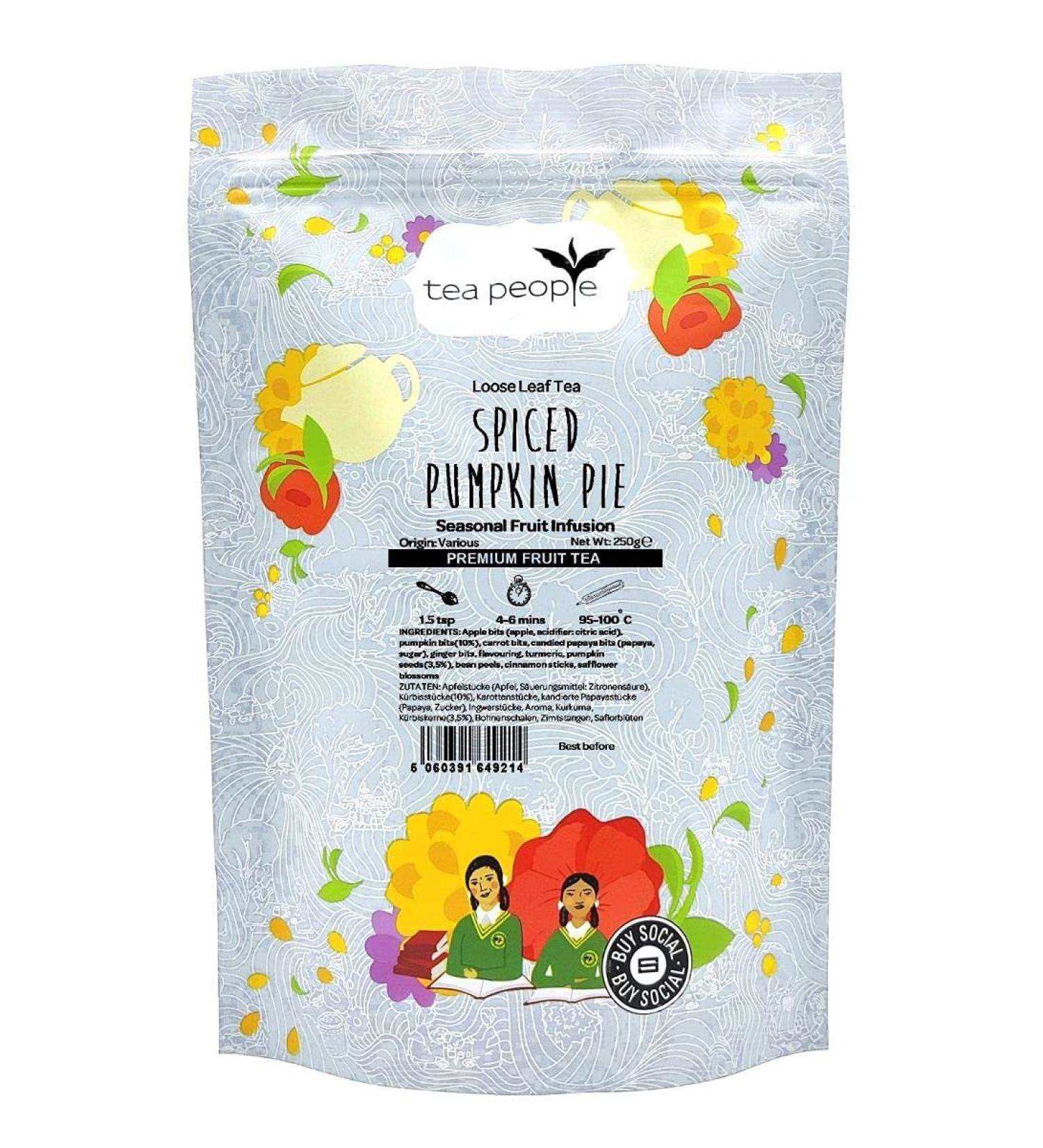 Tea People Spiced Pumpkin Pie - 250g resealable pouch - Buy Online on SooperMarket.com