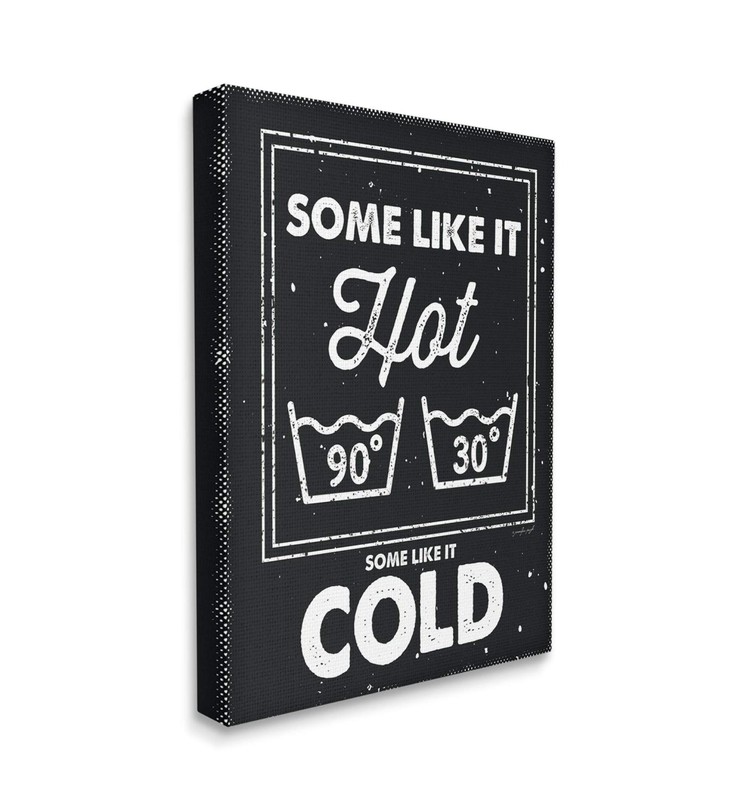 Stupell Industries 'Some Like It Hot' Family Laundry Humor Canvas Wall Art by Jennifer Pugh - 36x48 | Perfect for Home Decor - Buy Online on SooperMarket.com