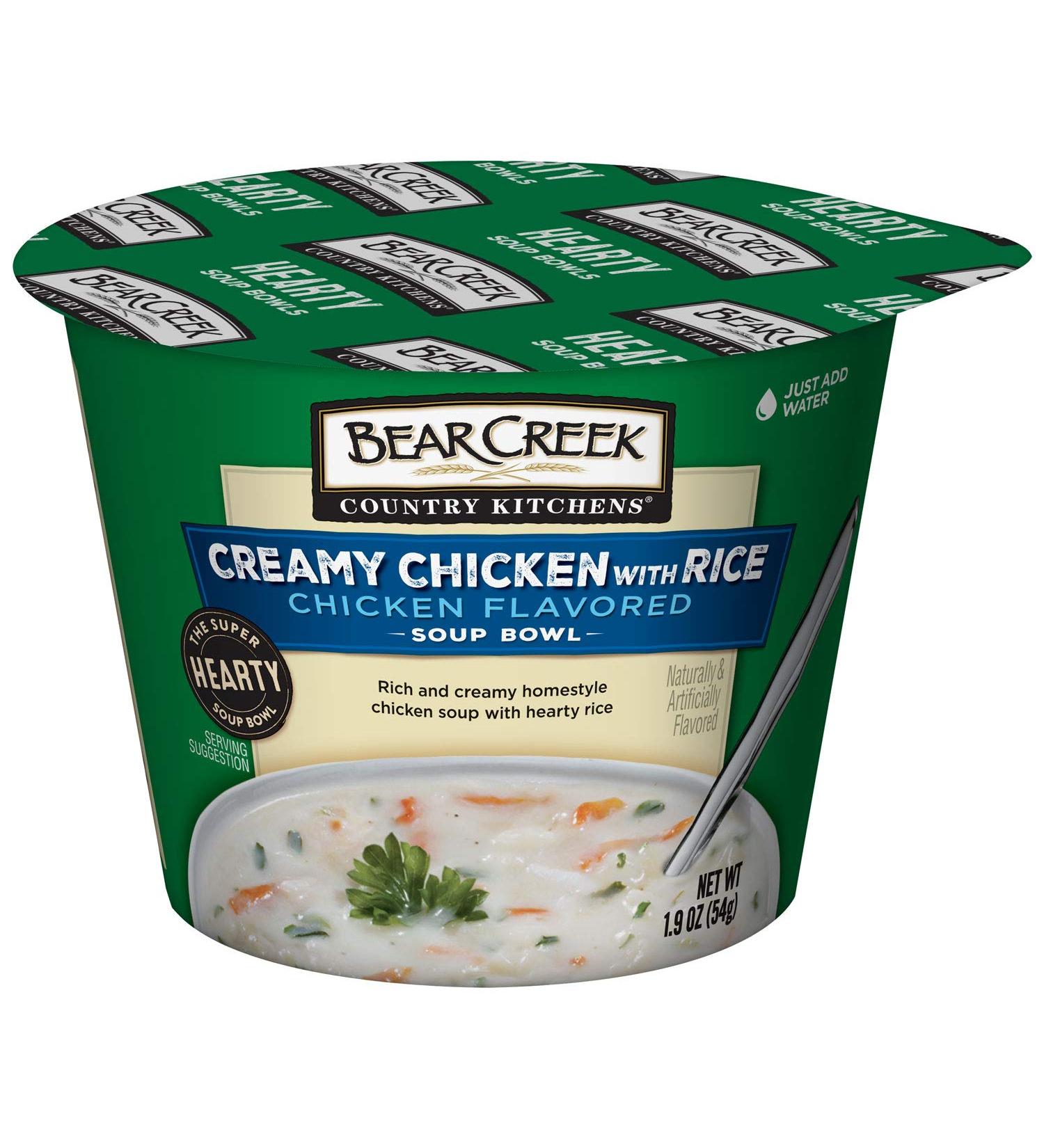 Bear Creek Hearty Soup Bowl Creamy Chicken with Rice 1.9oz (Pack of 6) - Delicious & Convenient Option - Buy Online on SooperMarket.com