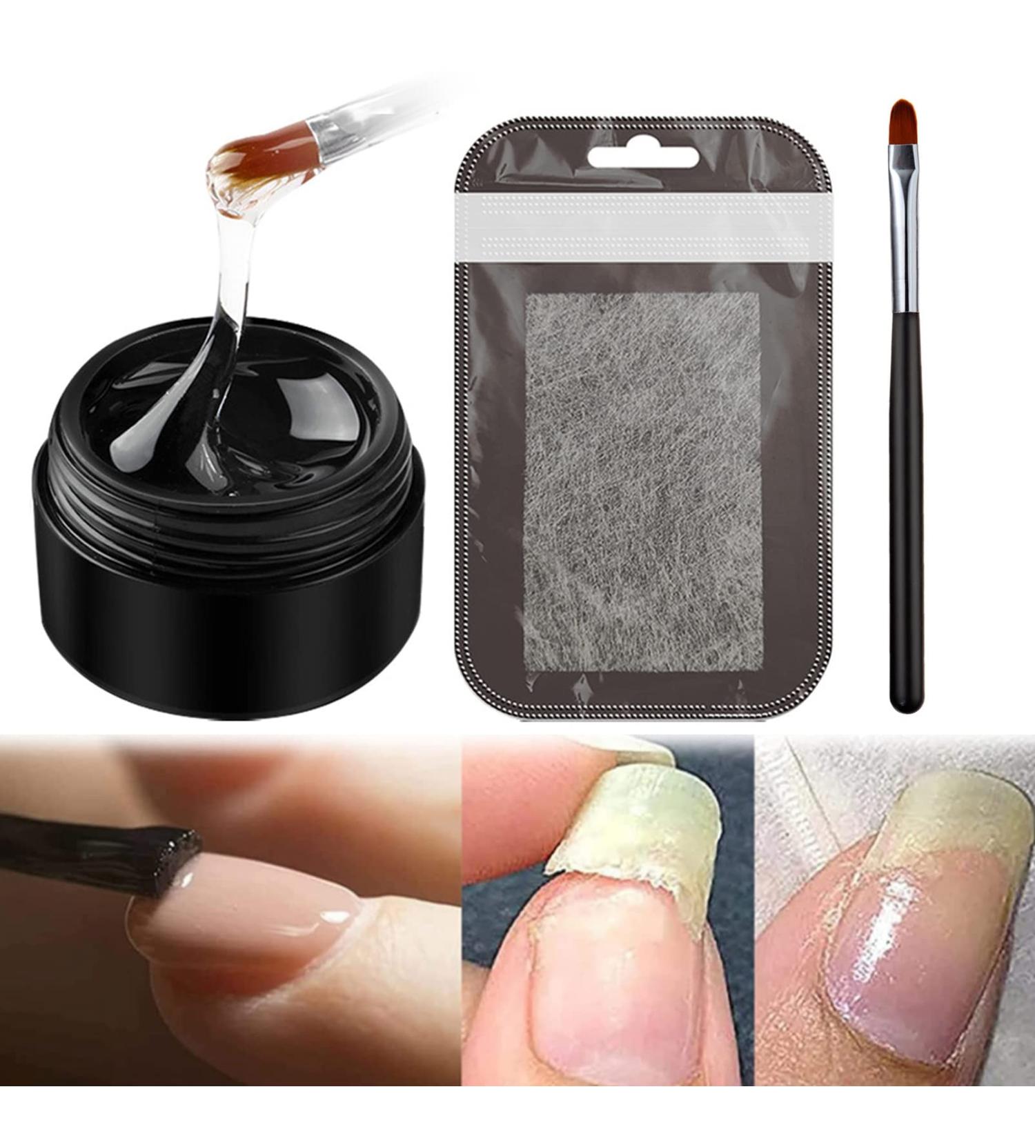 Instant Nail Repair Gel - Nail Glue for Cracked and Split Nails - Nail Treatment Kit - 20g with Brush - Buy Online on SooperMarket.com
