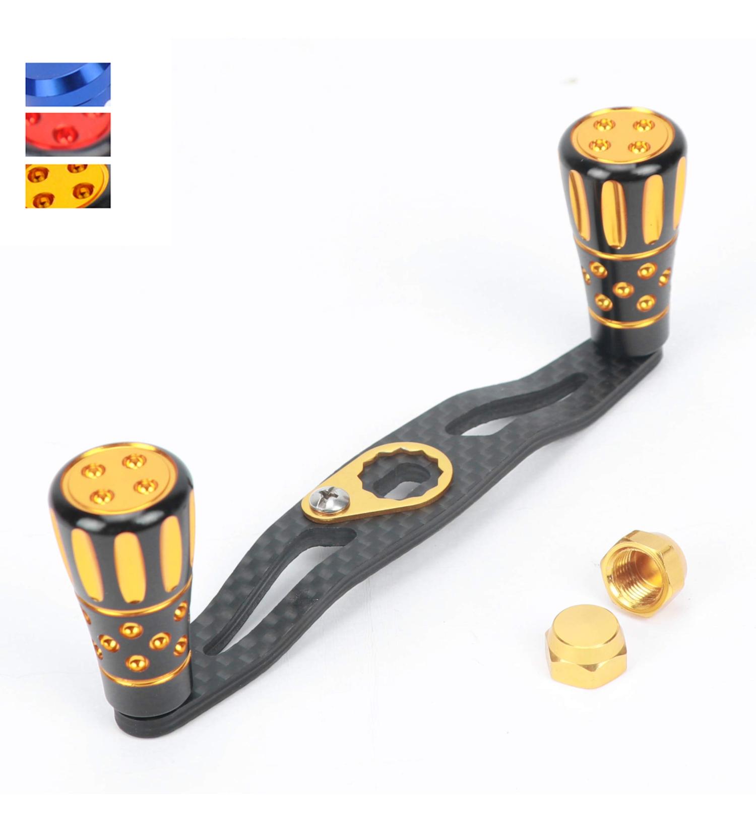JEKOSEN Carbon Fiber Fishing Reel Handle Knobs - Replacement Accessories in Gold - Buy Online on SooperMarket.com