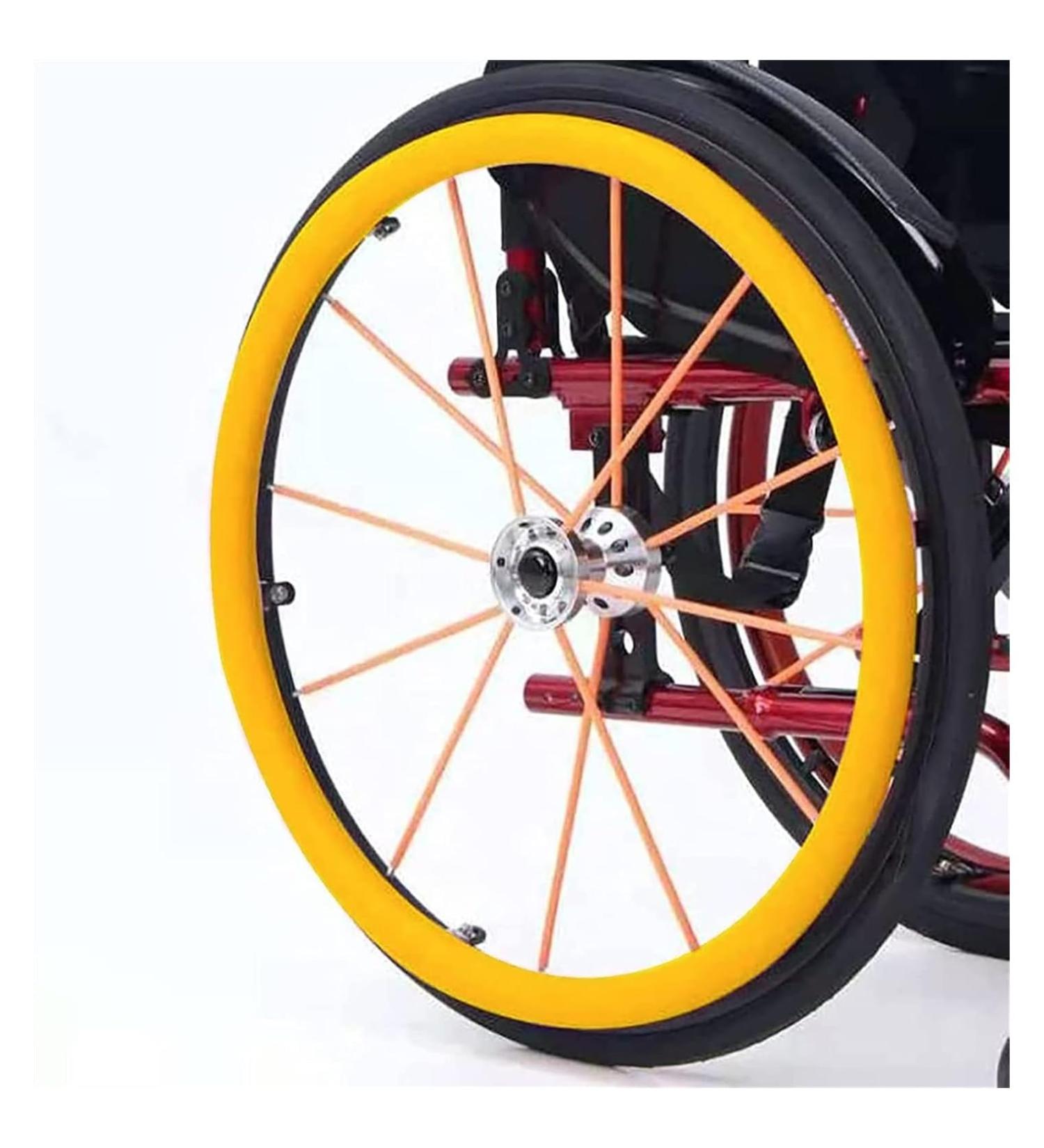 Wheelchair Push Rim Covers 22/24Inch Silicone Wheelchair Push Rim Covers Wheelchair Handrim Covers Wheelchair Rear Wheel Cover for Improve Grip And Traction(I 24 inch) 24 inch I - Buy Online on SooperMarket.com