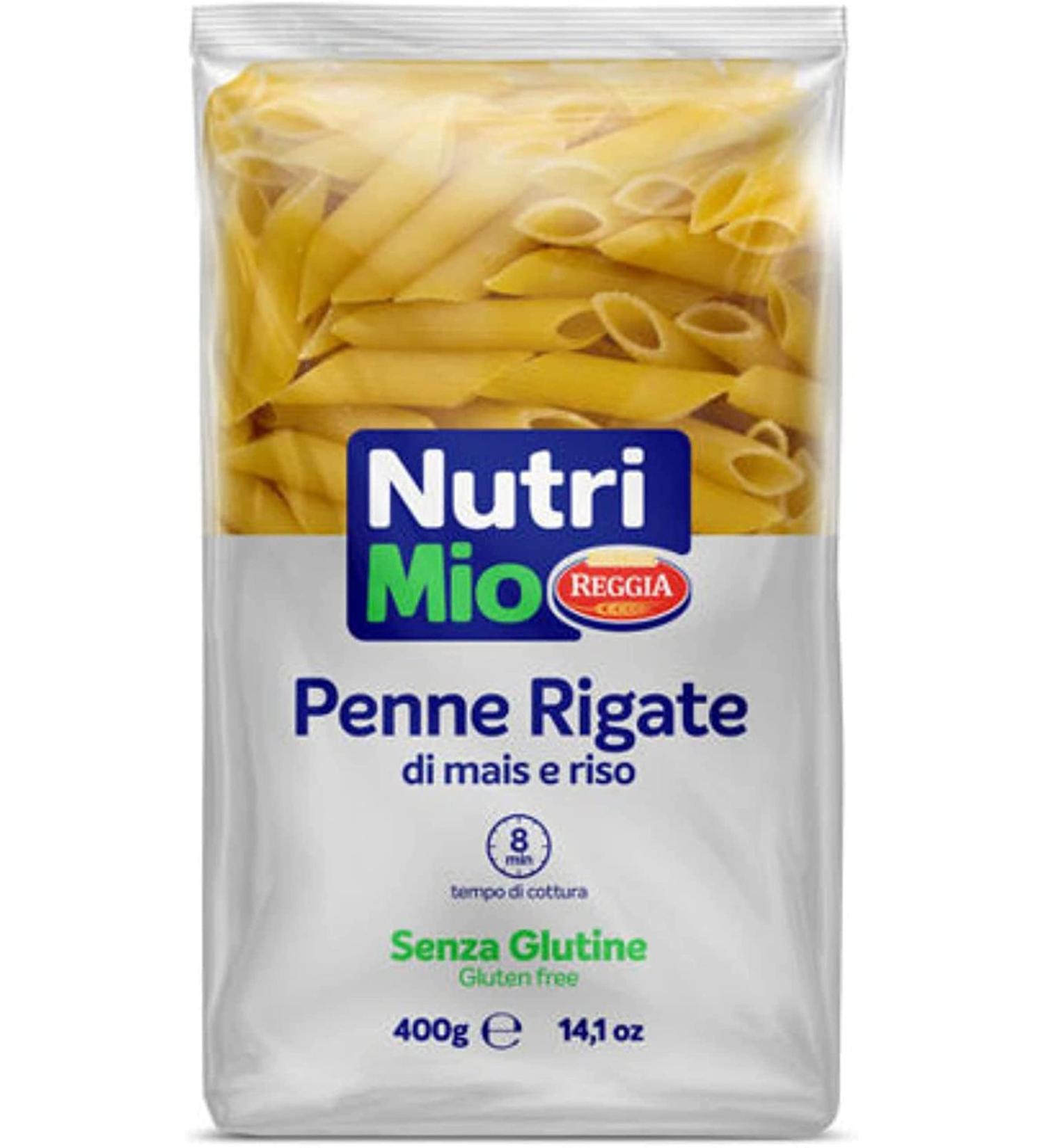 Nutri Mio Gluten Free Penne Rigate Pasta 2x 400g Resturant Quality