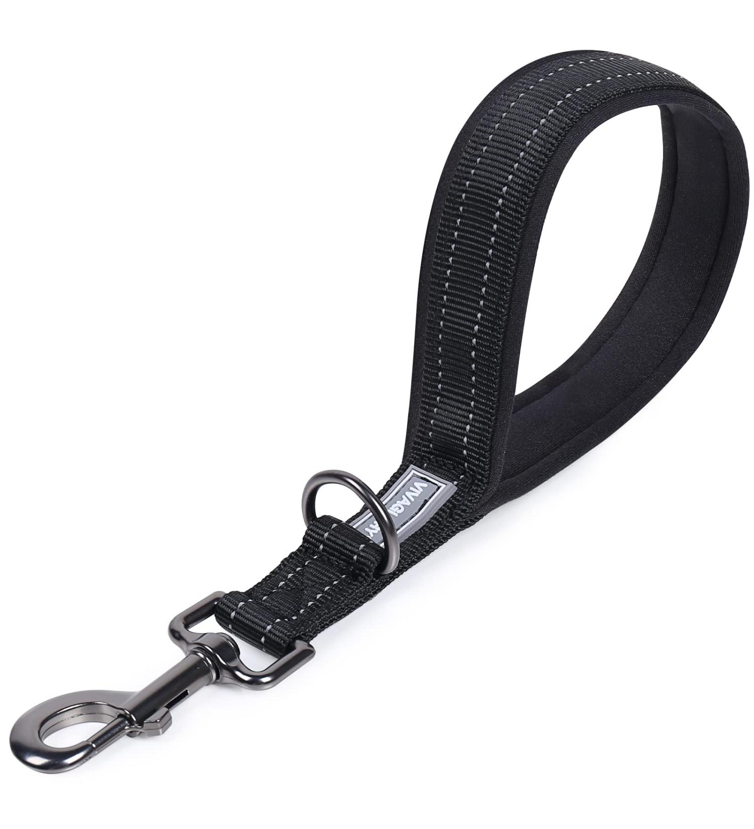 VIVAGLORY Short Dog Lead - 32cm Black | Short Traffic & Training Lead for Medium & Large Dogs - Buy Online on SooperMarket.com