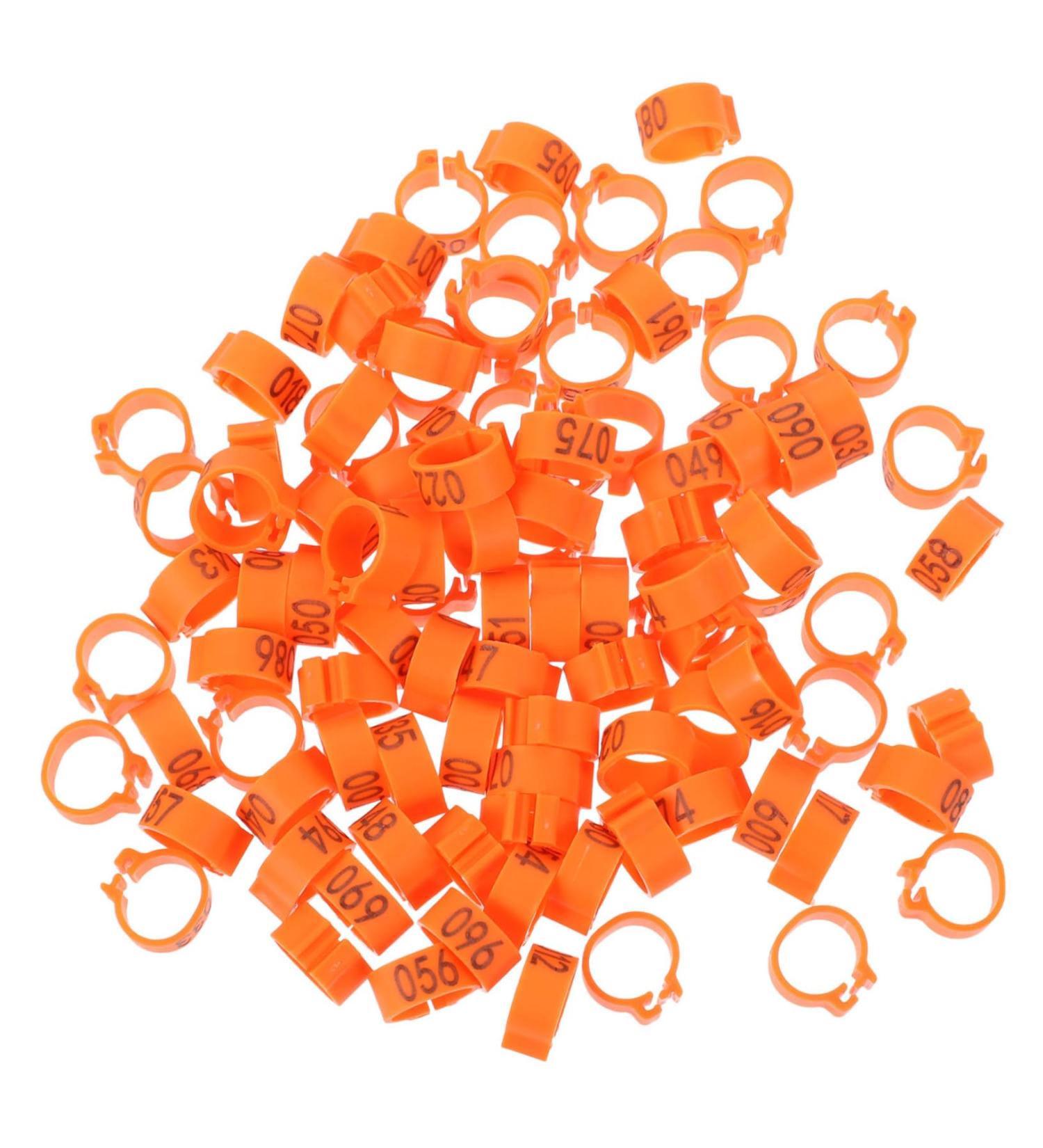 FOMIYES 300 Pcs Pigeon Anklet Ring Protector Parrot Leg Ring Foot Ring for Pigeon Xuan Feng Birds Baby 1.3X1.3CMx3pcs Orangex3pcs - Buy Online on SooperMarket.com