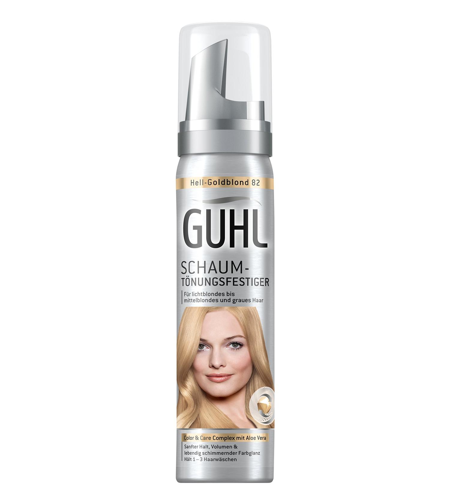 Guhl Foam Tinting 82 Hell - Goldblond with Aloe Vera | Light to Medium Blonde & Gray Hair - 75ml (1 Pack) - Buy Online on SooperMarket.com