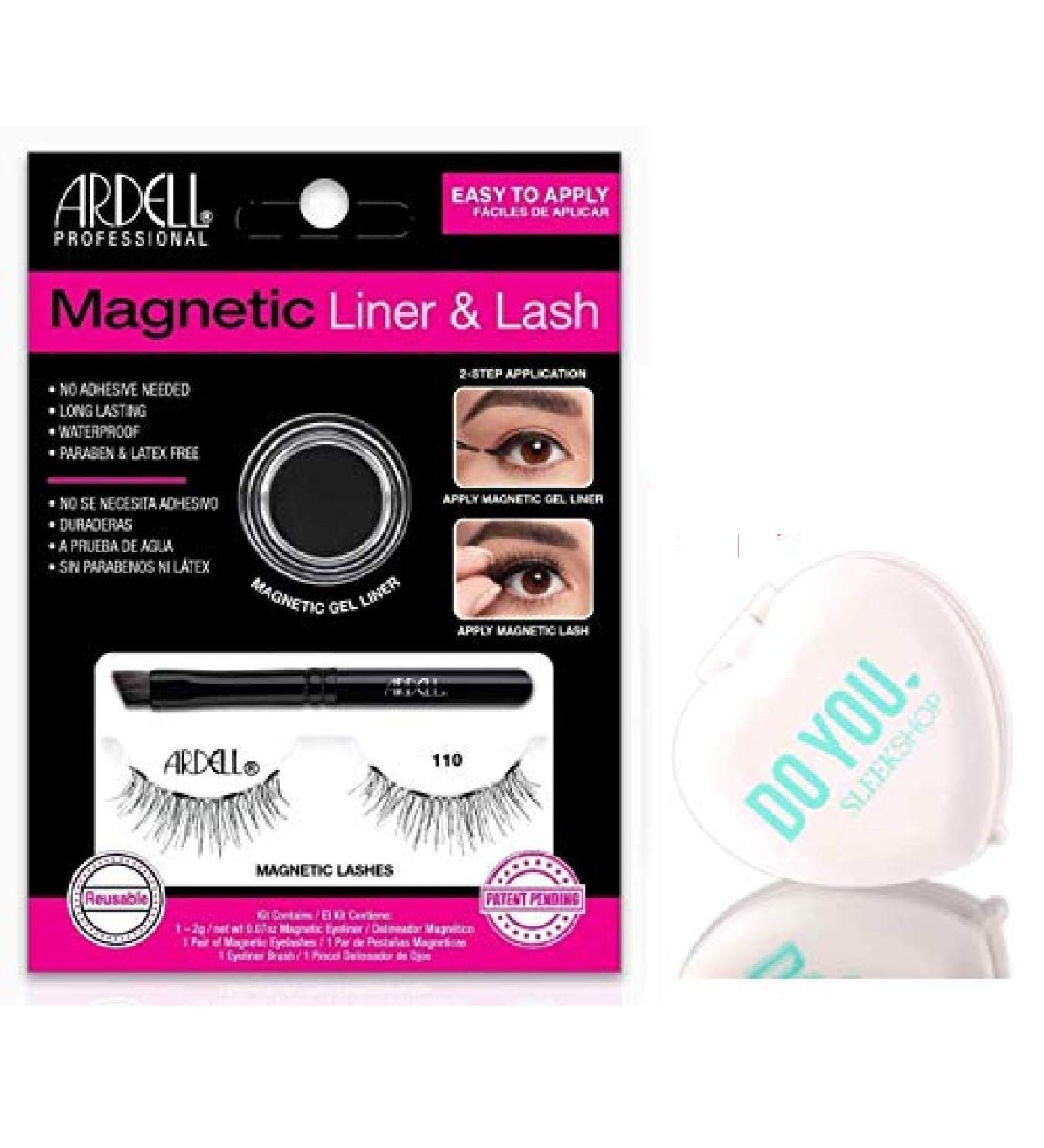 Ardell Professional Magnetic Lashes (with Sleek Compact Mirror) (Lash & Liner Set - 110)