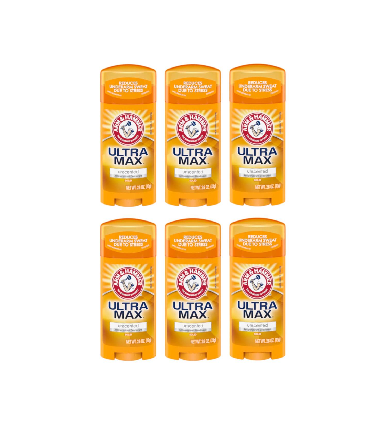 ARM & HAMMER ULTRAMAX Anti-Perspirant Deodorant Invisible Solid 2.6 oz (6-Pack) - Buy Online on SooperMarket.com
