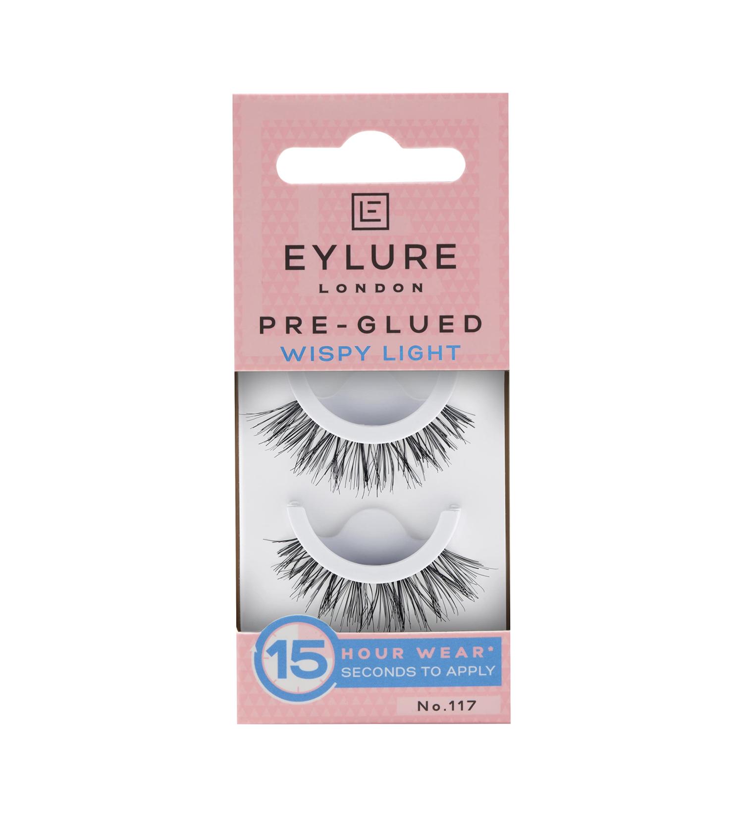 Eylure Pre-Glued Wispy Light No. 117 False Eyelashes - Natural Looking Texture - Buy Online on SooperMarket.com