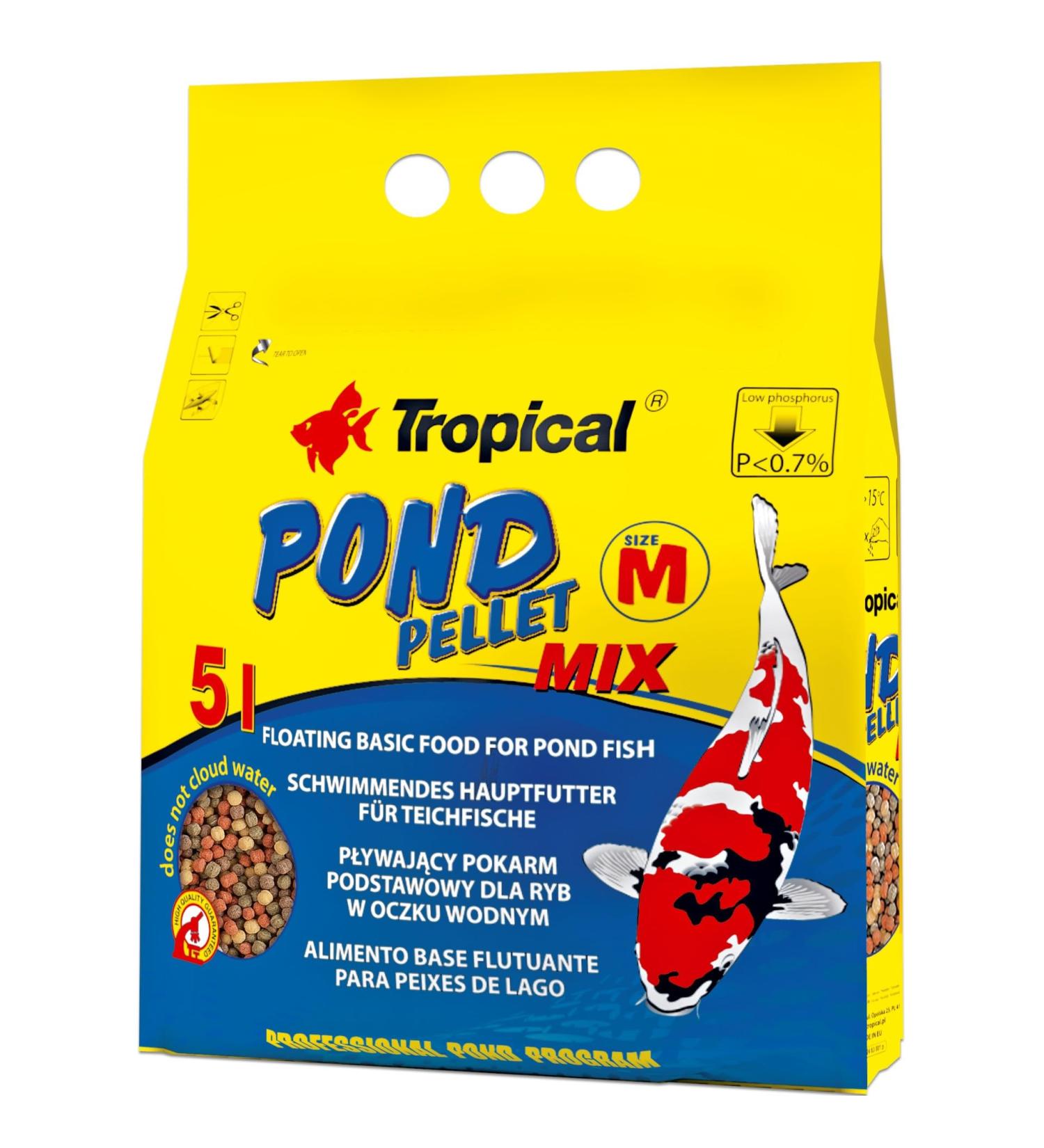 Tropical Pond Pellet Mix - Medium - 650 g - Buy Online on SooperMarket.com
