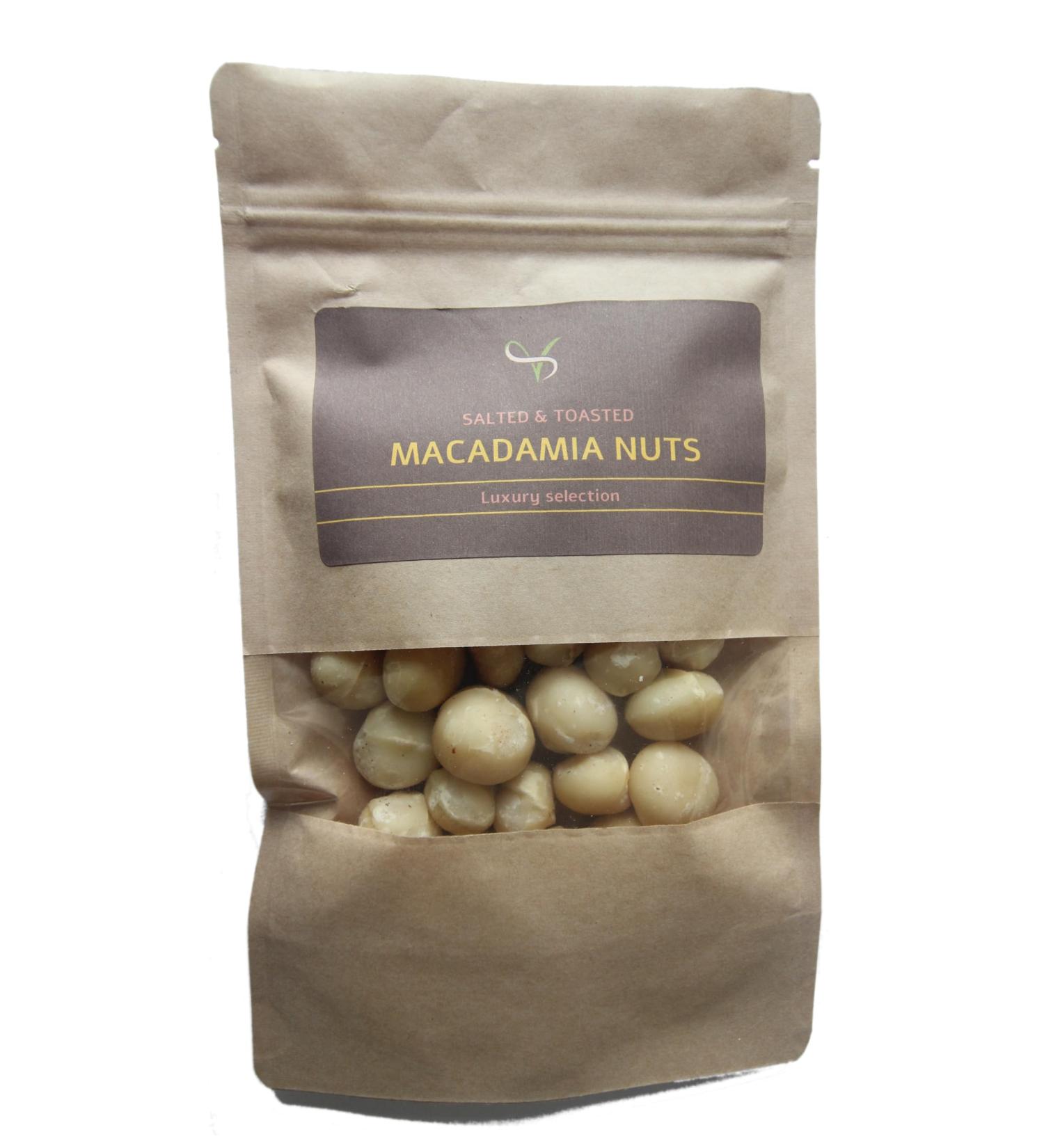 Toasted & Salted Macadamia Nuts - 125g Rich and Buttery 125g - Buy Online on SooperMarket.com