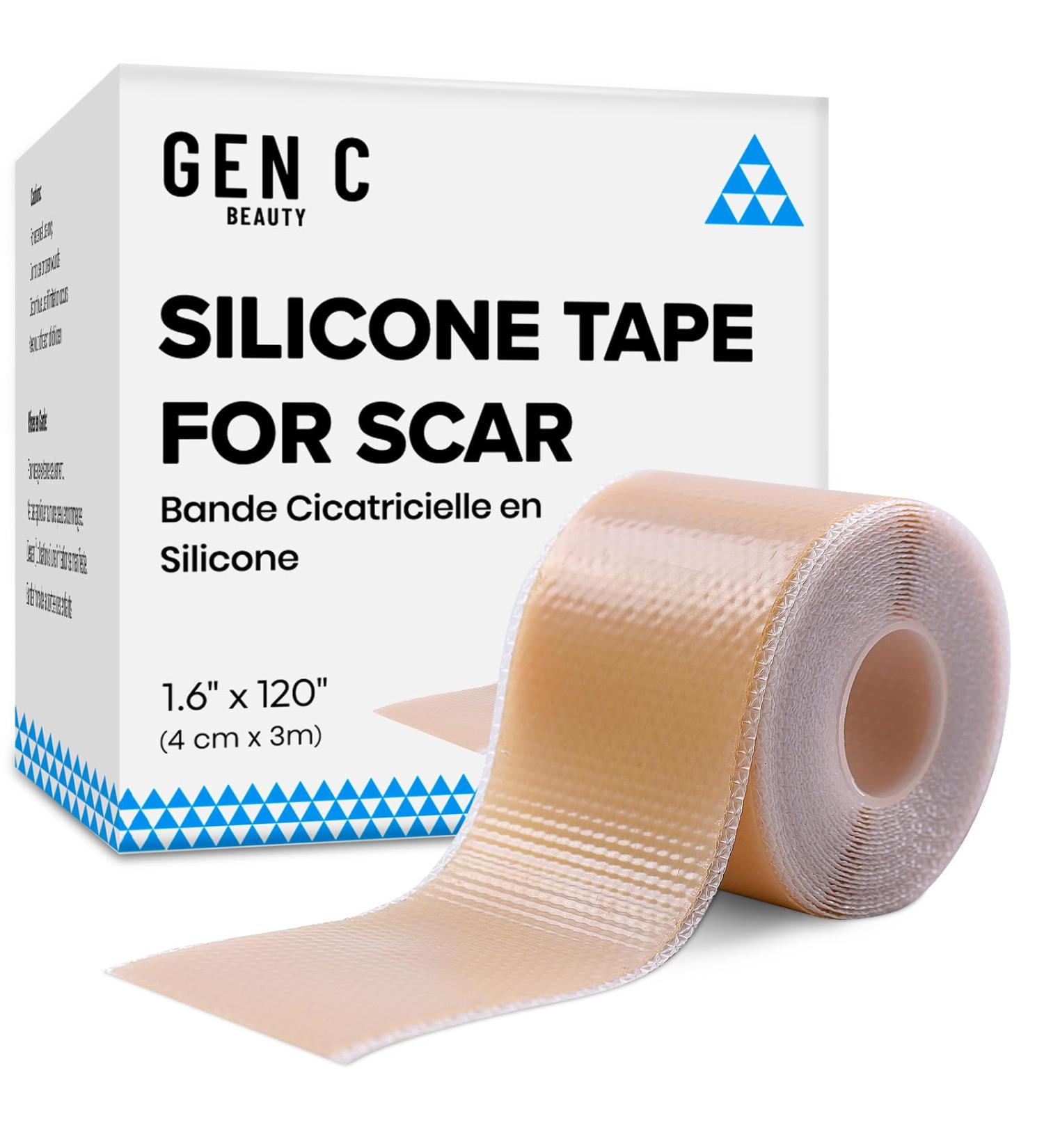 GEN'C B AUTY Silicone Scar Tape Scars Removal Strips Waterproof Scar Bandage(1.6 x 120 Roll) - Buy Online on SooperMarket.com