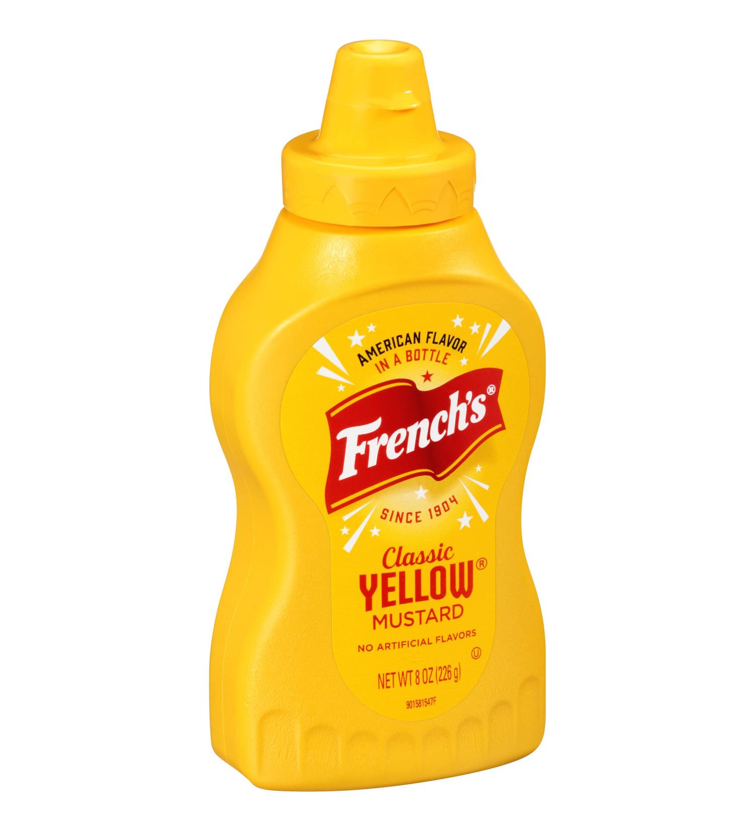 French's Classic Yellow Mustard 8 oz - No Artificial Colors - Pack of 1 - Buy Online on SooperMarket.com