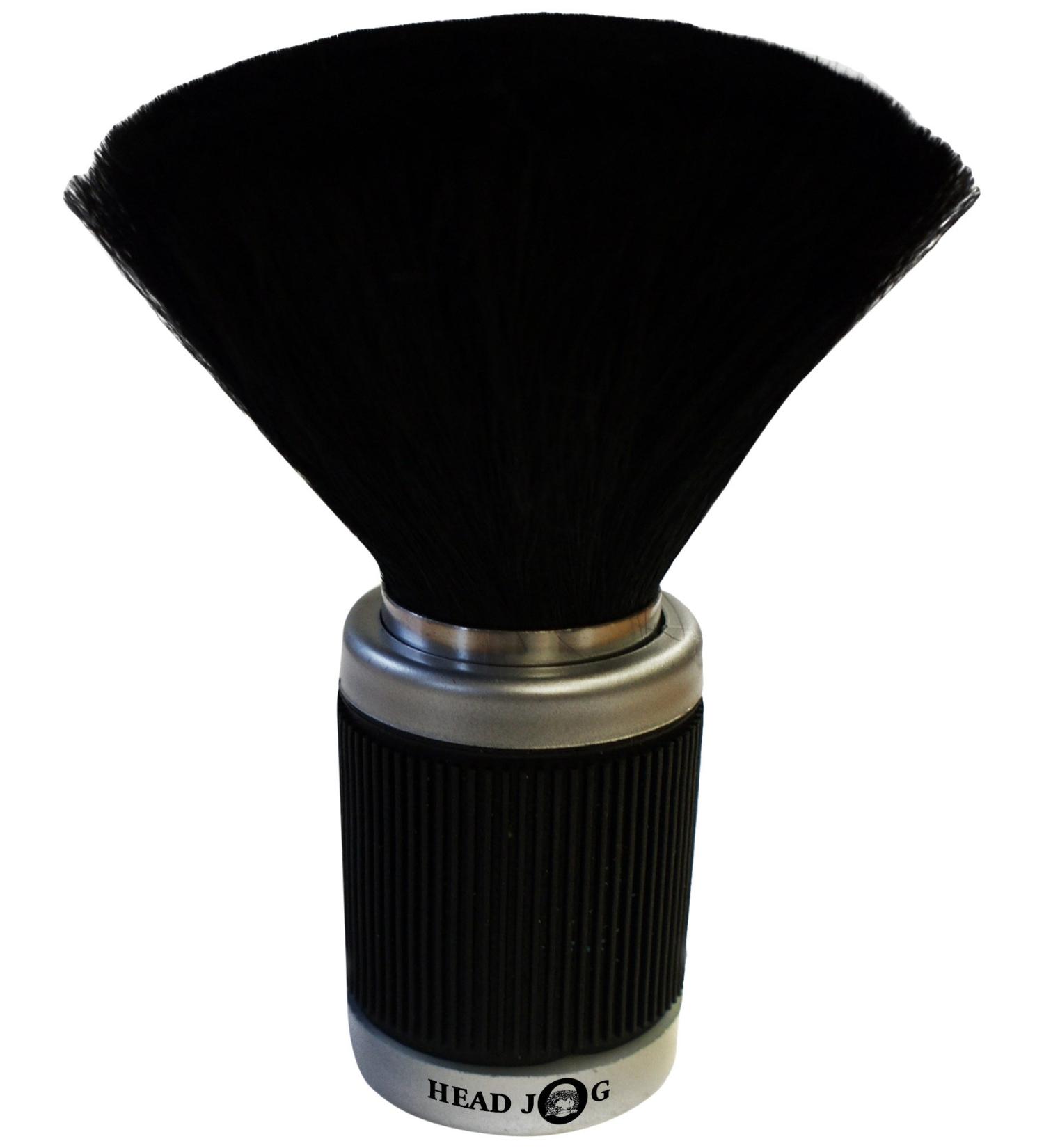 Head Jog Rubber Black Barber Brush Neck Brush For Hairdresser Professional Barber Neck Duster For Cleaning Hair Clipping Removal Barber Gifts Accessories For Barbers And Hairdressers Flat Base