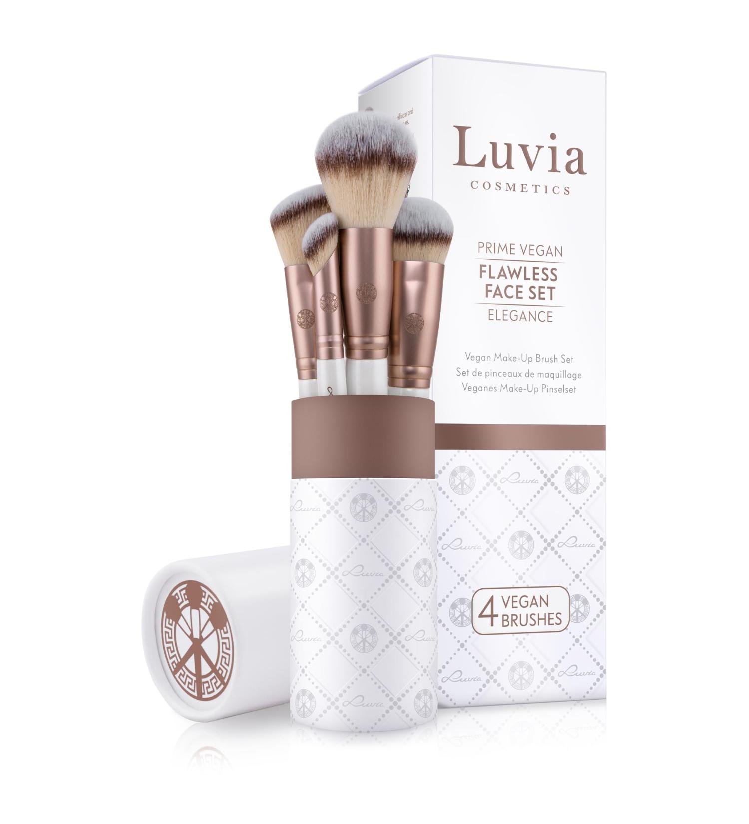 Buy Luvia Flawless Face Brush Set - 4 Vegan Make-Up Brushes for a Perfect Finish | International Shipping Available - Buy Online on SooperMarket.com