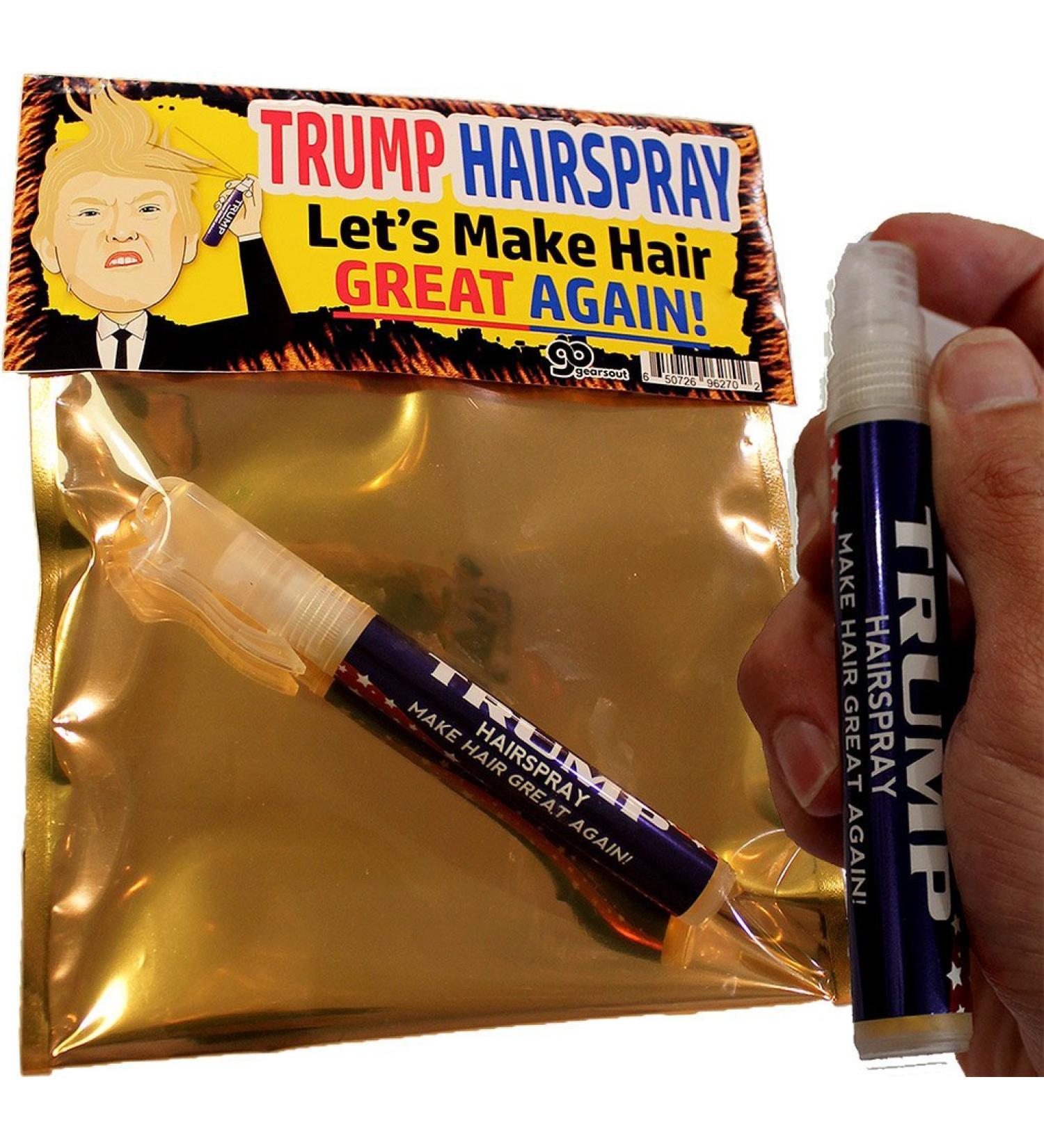 Trump Hairspray - Make Hair Great Again - Political Humor Gag Gift Stocking Stuffer - Buy Online on SooperMarket.com