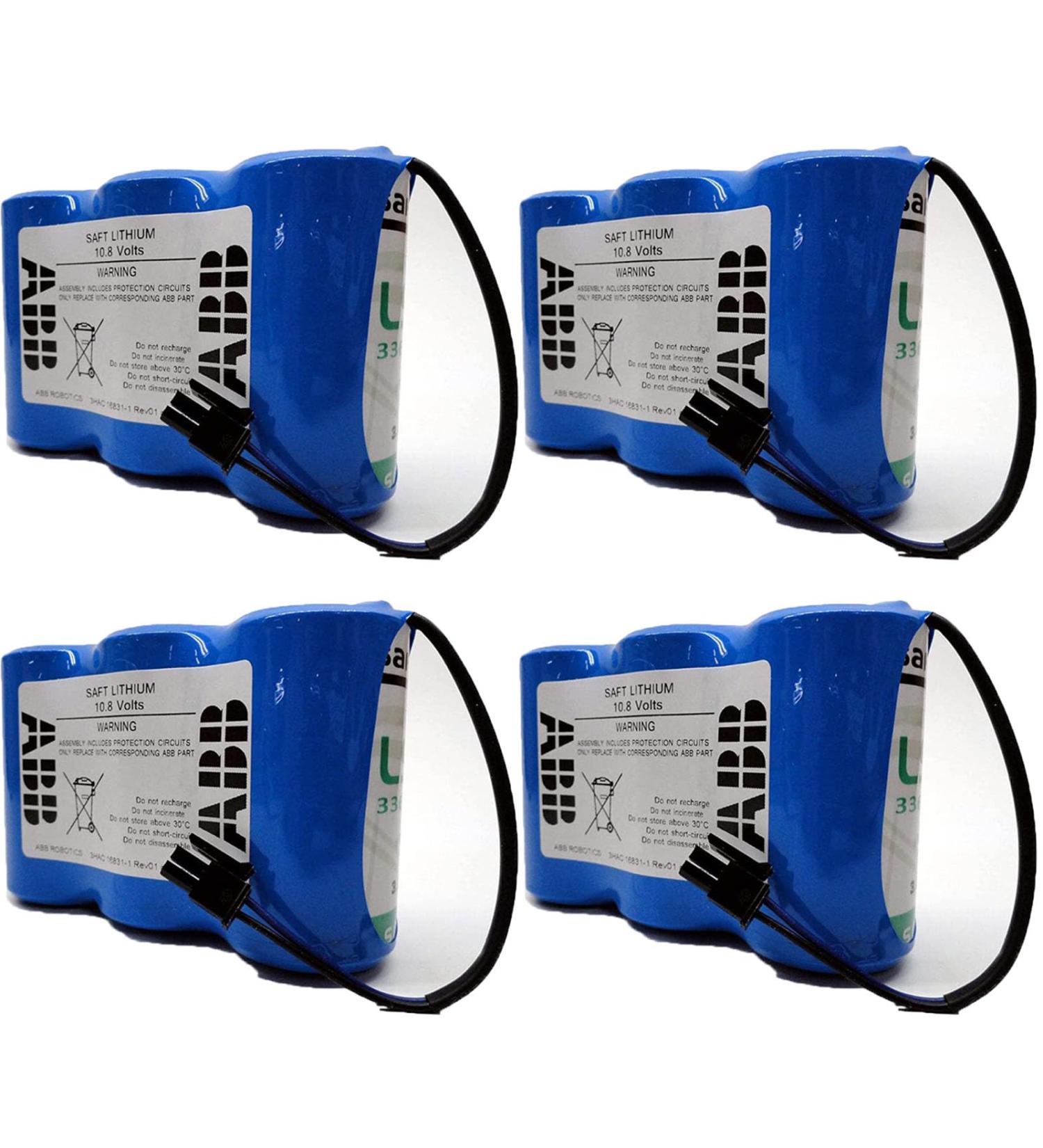 WELLVEUS 4 Pack 3HAC16831-1 Battery for ABB Robot Controller | 10.8V 17Ah - International Shipping Available - Buy Online on SooperMarket.com