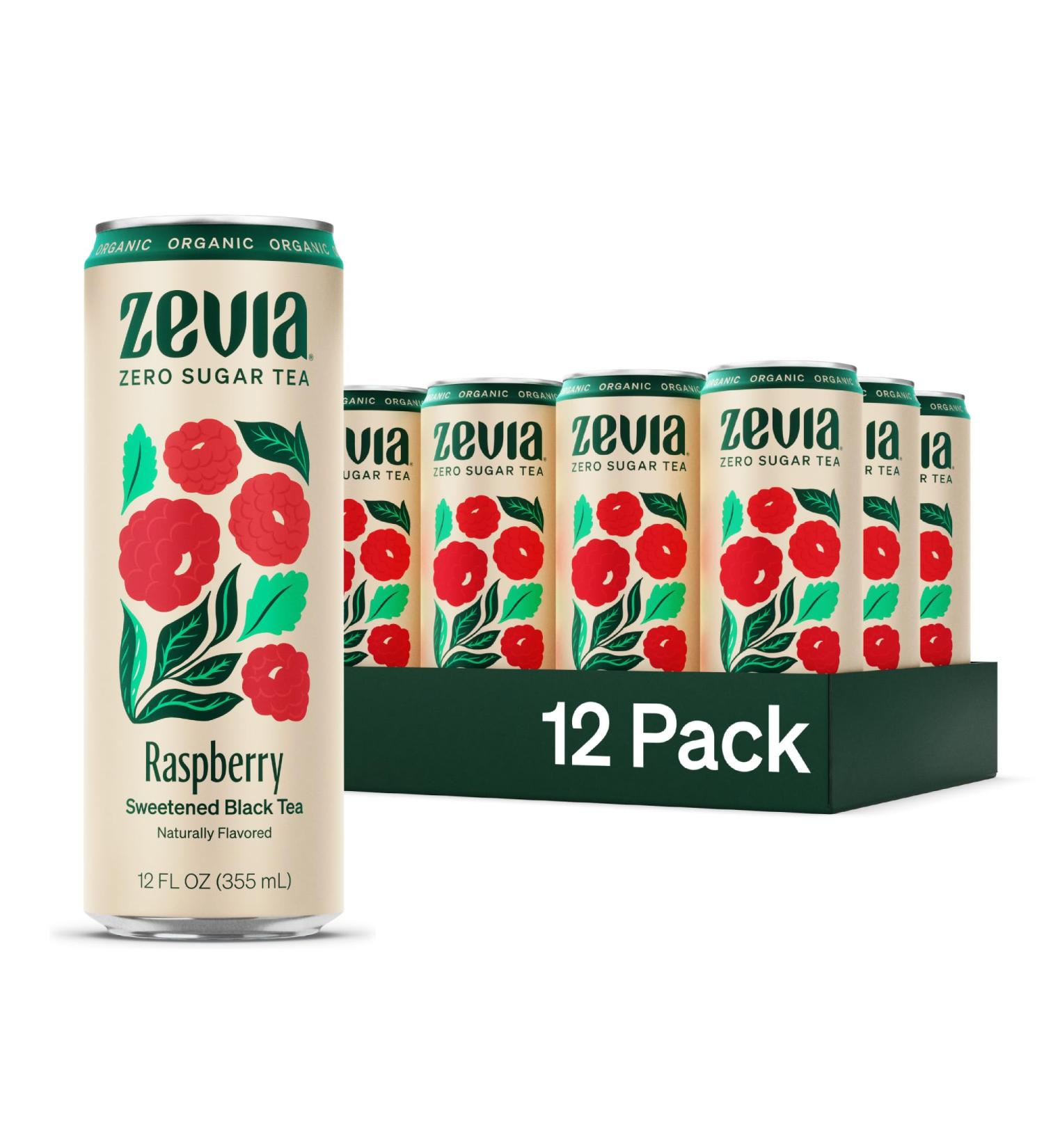 Zevia Raspberry Black Tea 12x355ml - Buy Online on SooperMarket.com