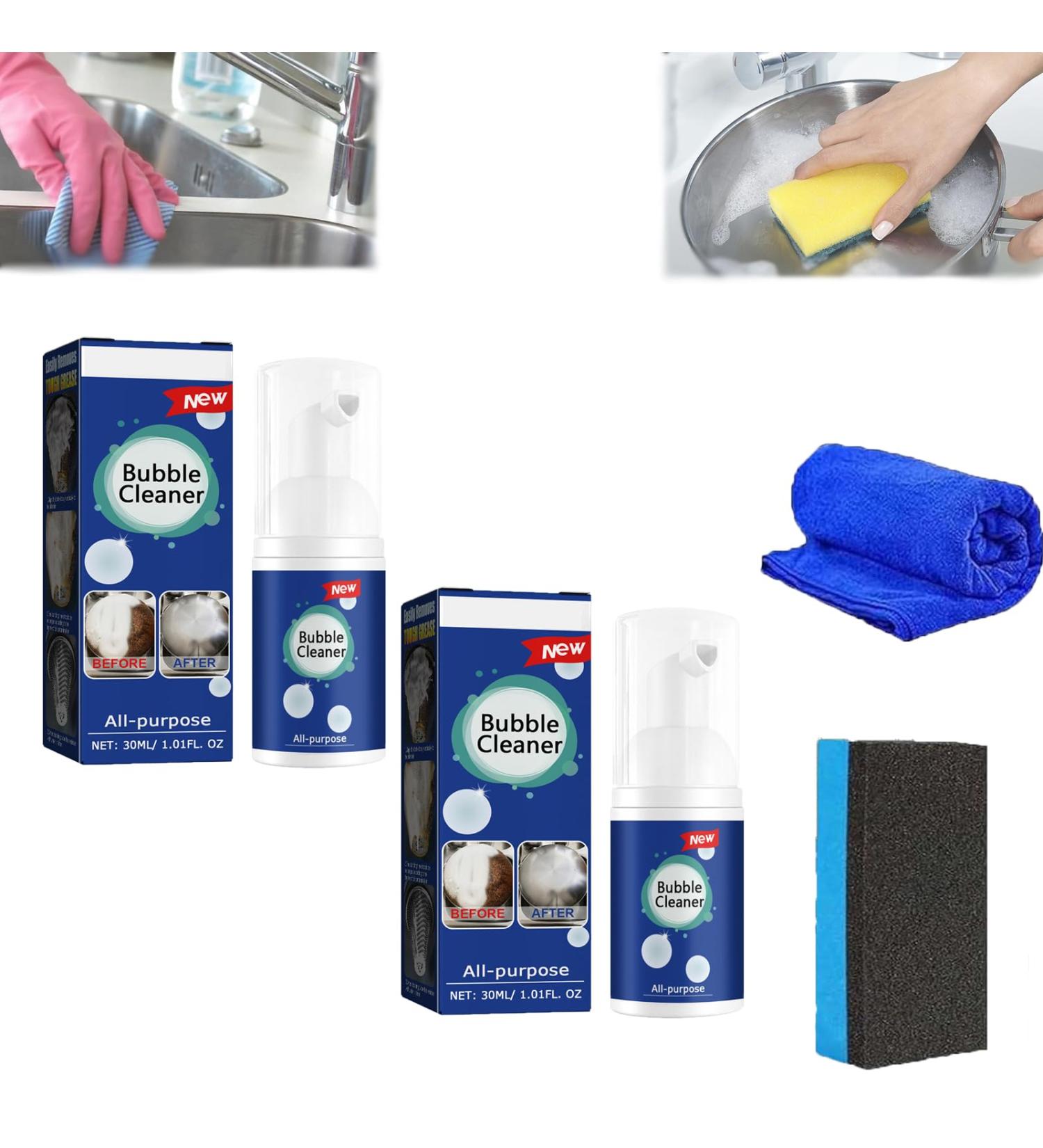 Acssart Foam Cleaner Acssart Cleaner acssart foam cleaner bathroom Kitchen Heavy Oil Stain Foaming Cleaner Bubble Cleaner Foam Spray Bathroom All Purpose Rinse Free Cleaner Spray (2 30ML) 2 0.06 ml (Pack of 500) - Buy Online on SooperMarket.com