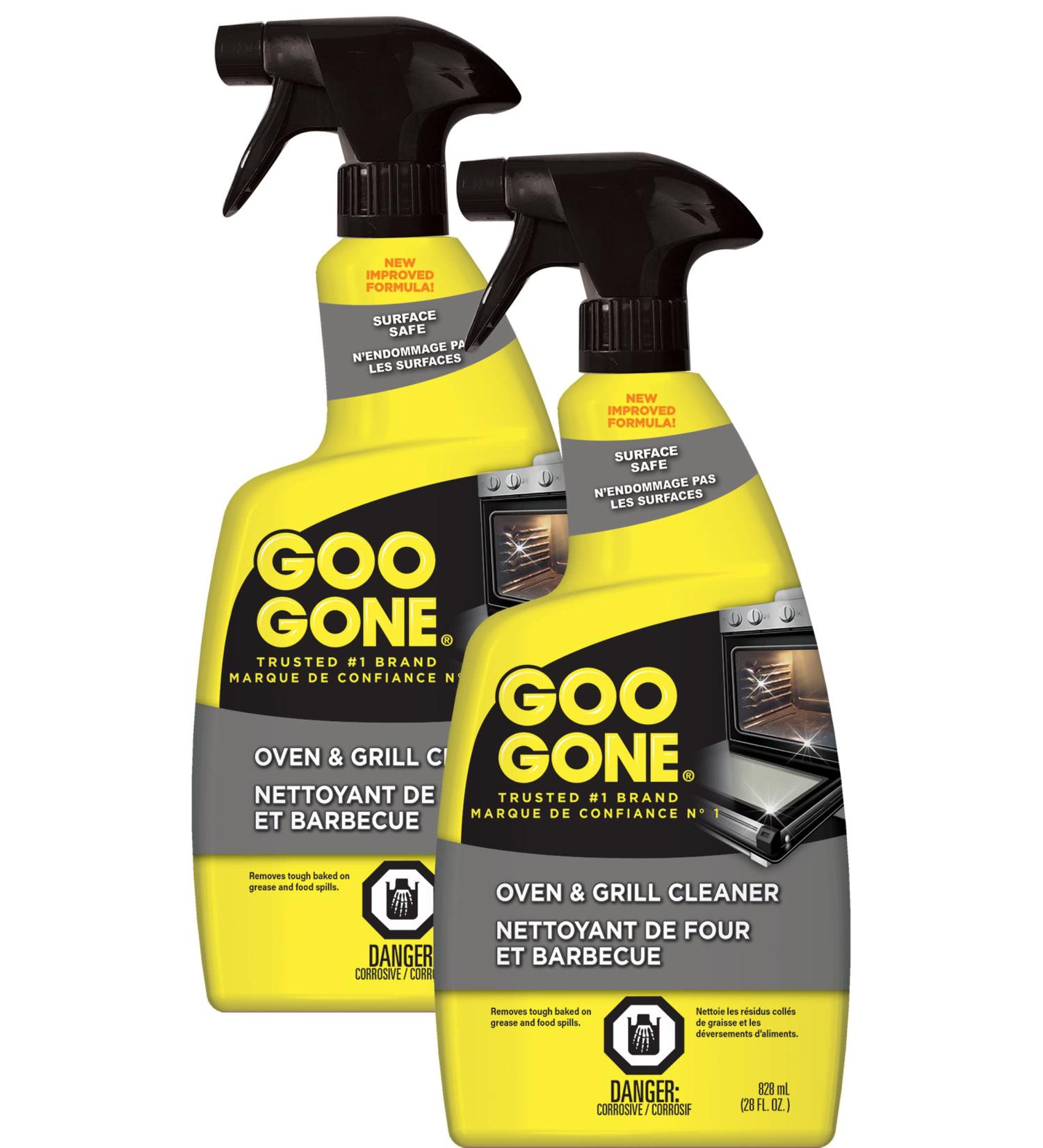 Goo Gone Oven and Grill Cleaner and Degreaser - 28 Ounce - 2 Pack - Removes Tough Baked On Grease and Food Spills Surface Safe - Buy Online on SooperMarket.com